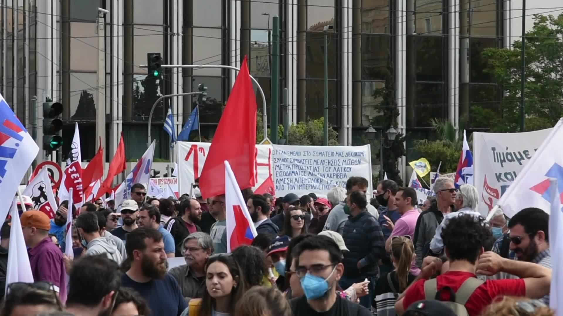 International Workers Day Demonstration In Athens