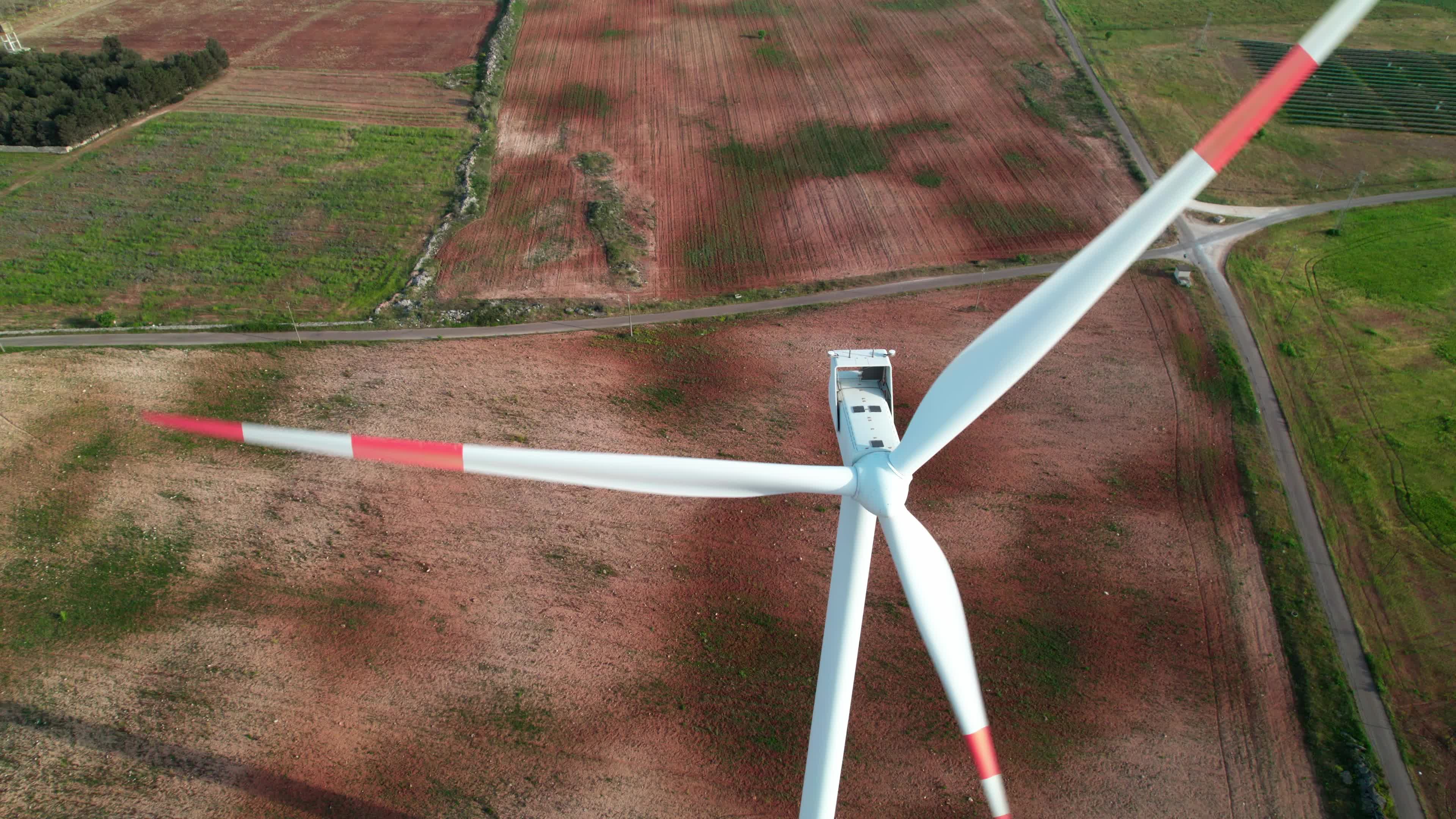 Wind Farm In Italy