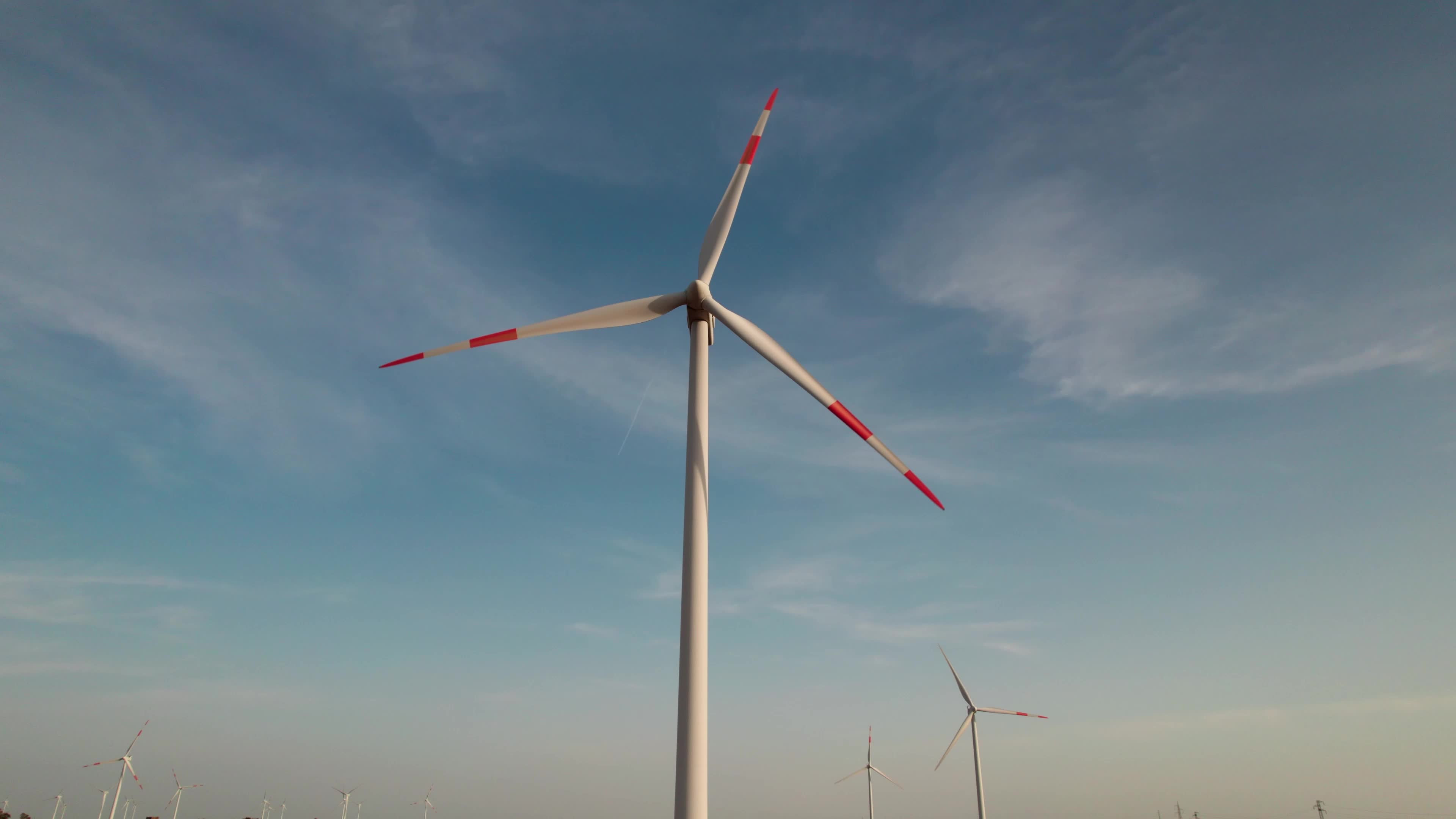 Wind Farm In Italy