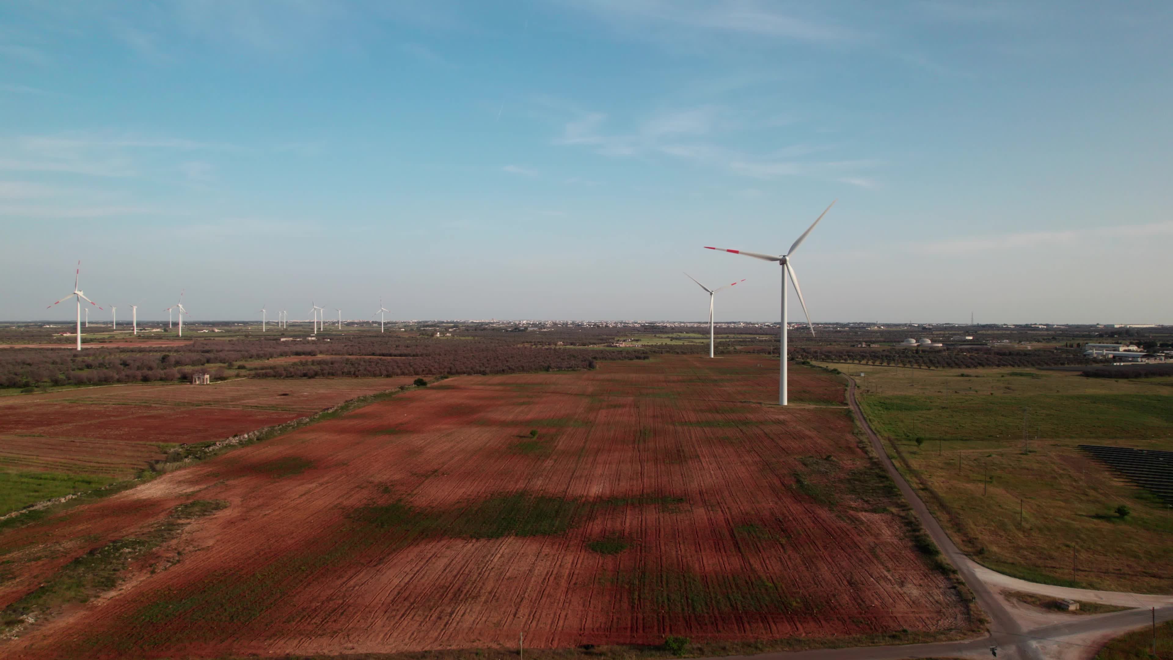 Wind Farm In Italy