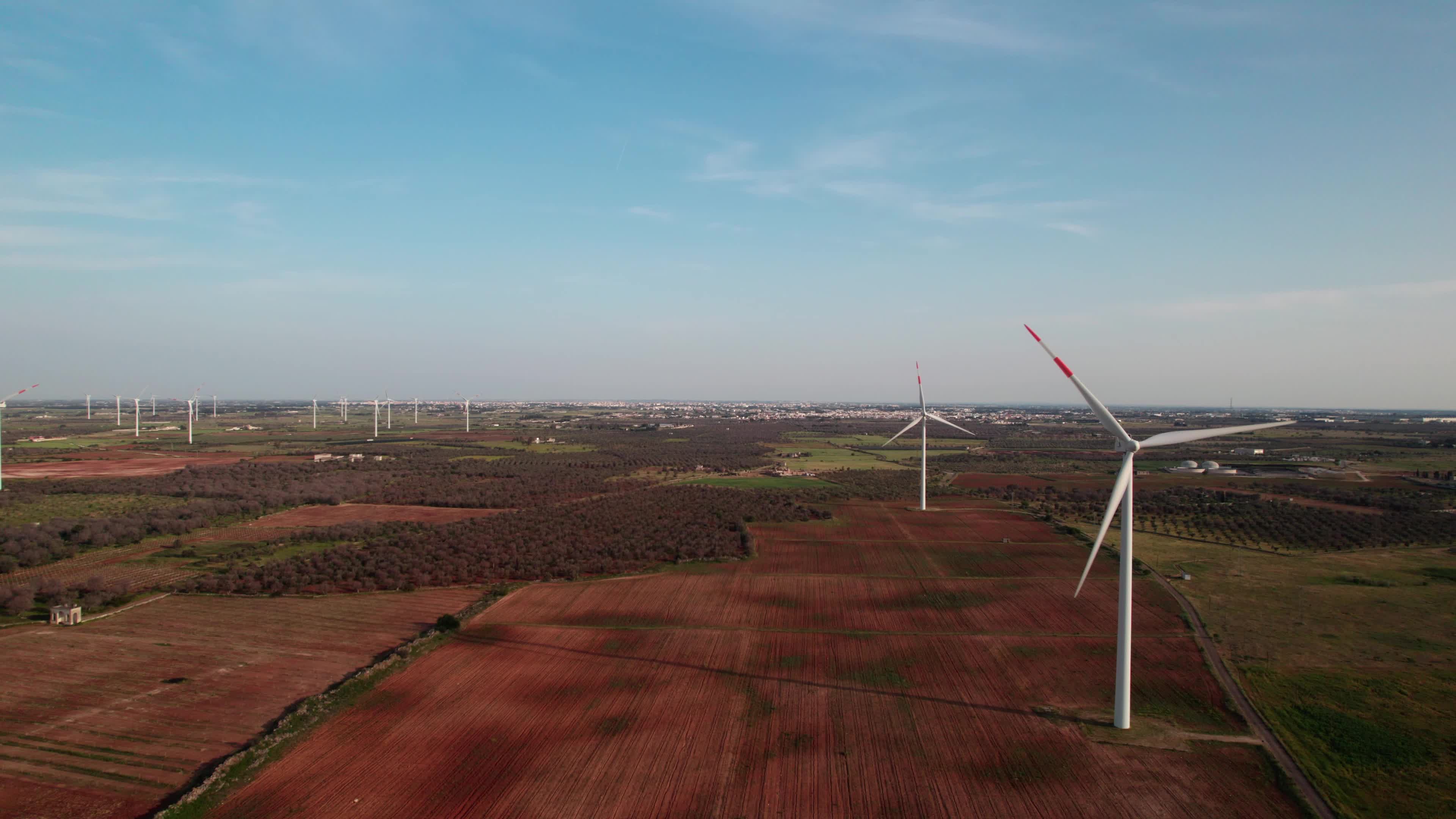 Wind Farm In Italy