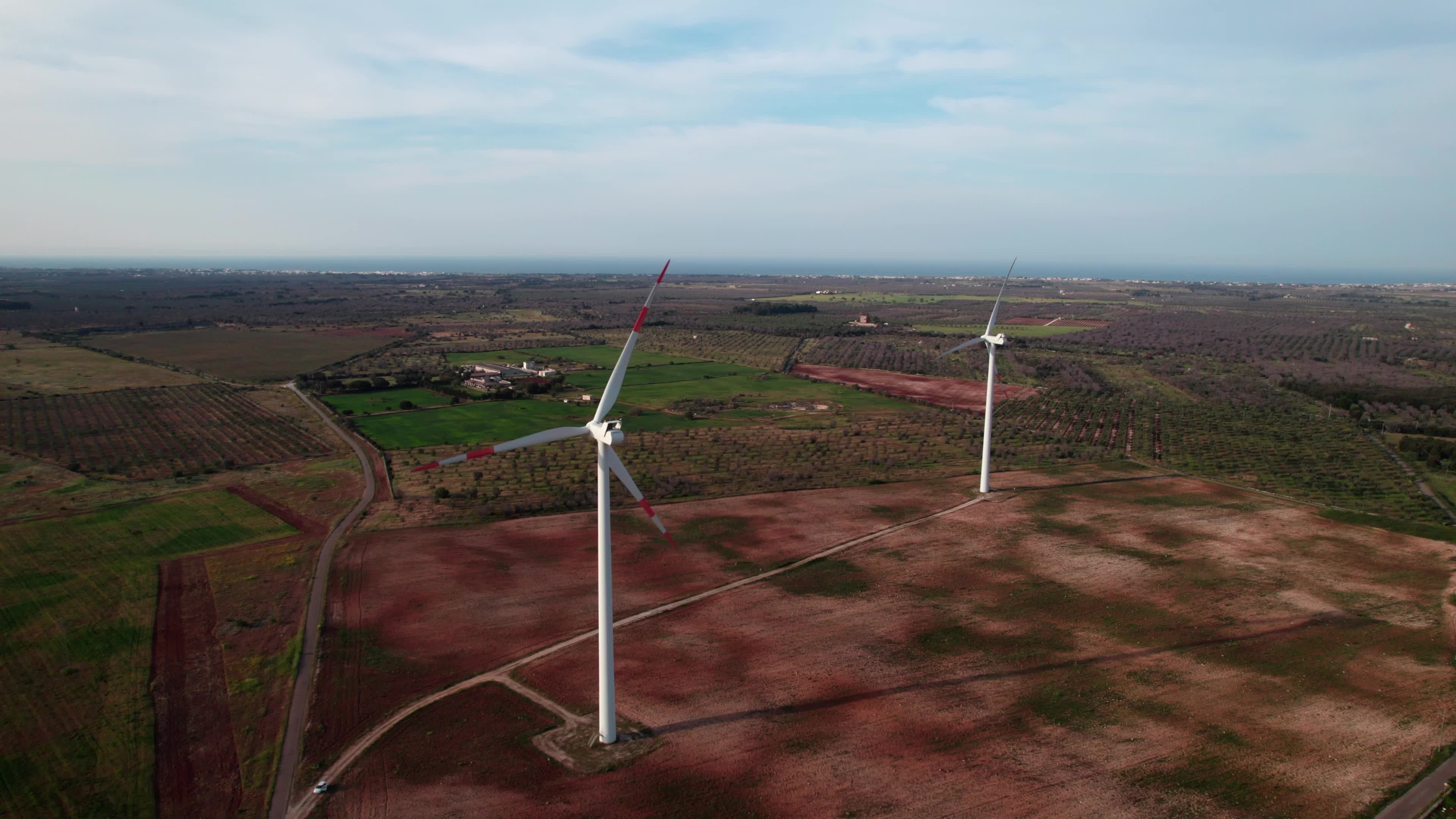 Wind Farm In Italy