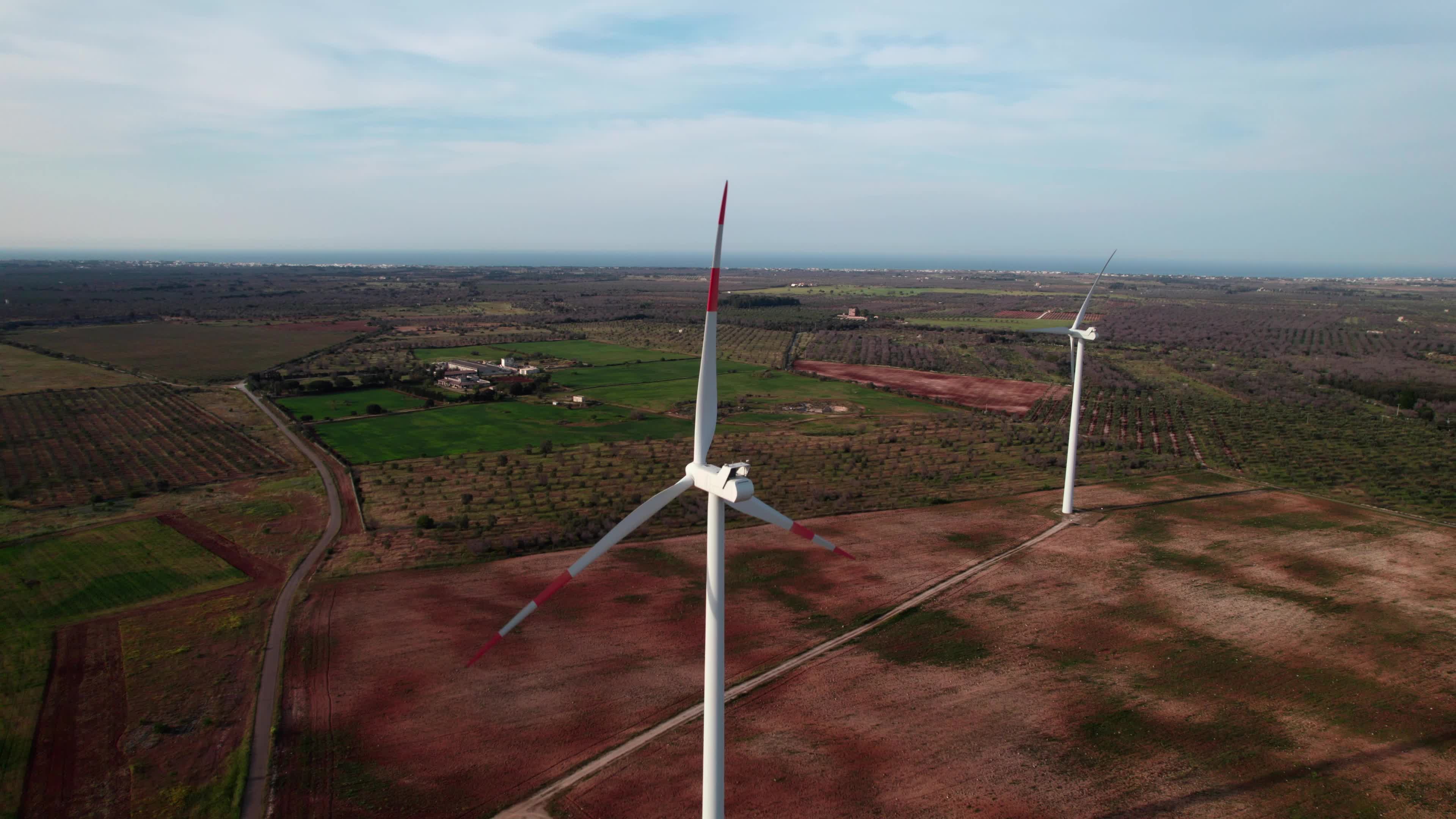 Wind Farm In Italy