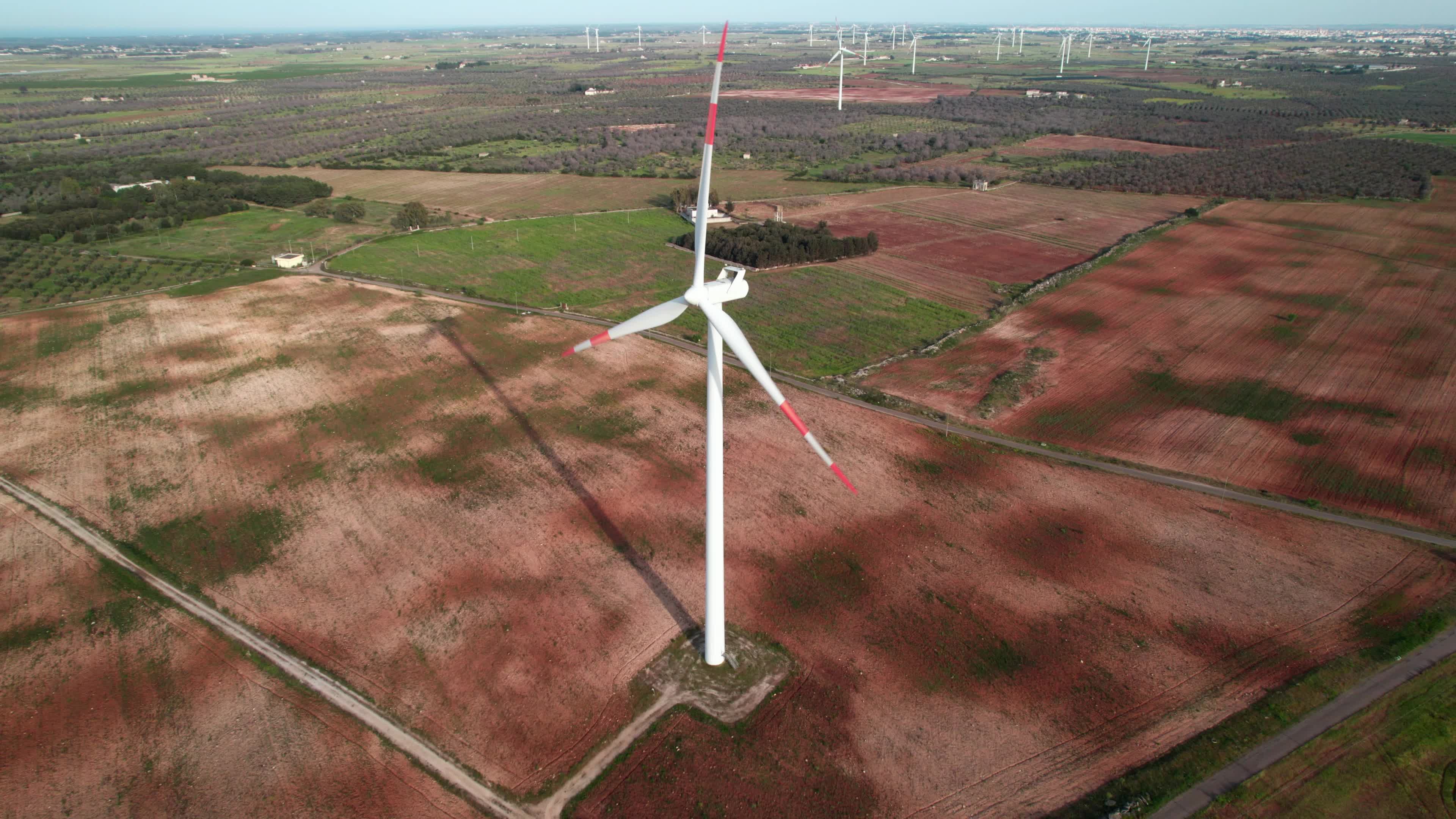 Wind Farm In Italy