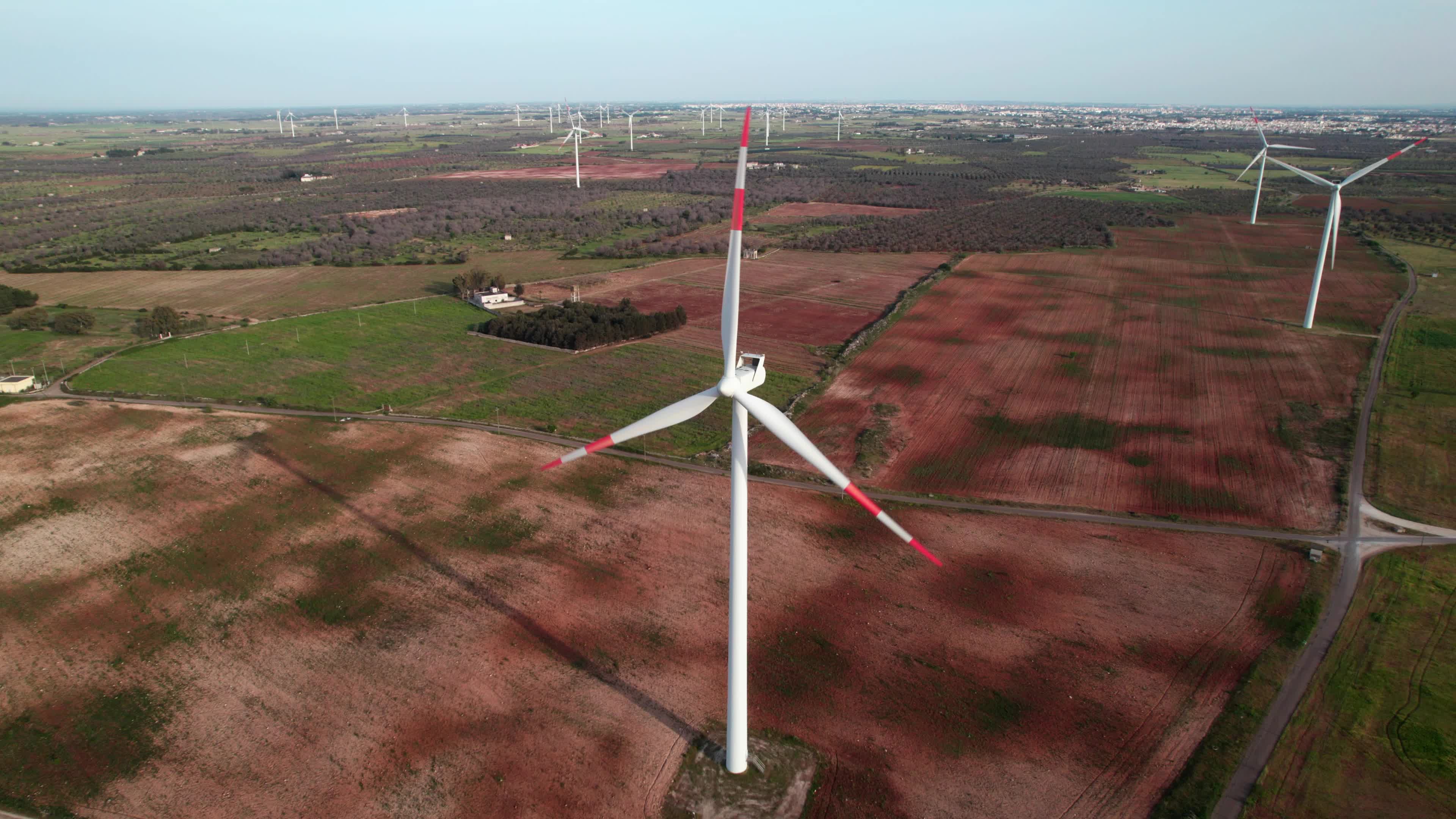 Wind Farm In Italy