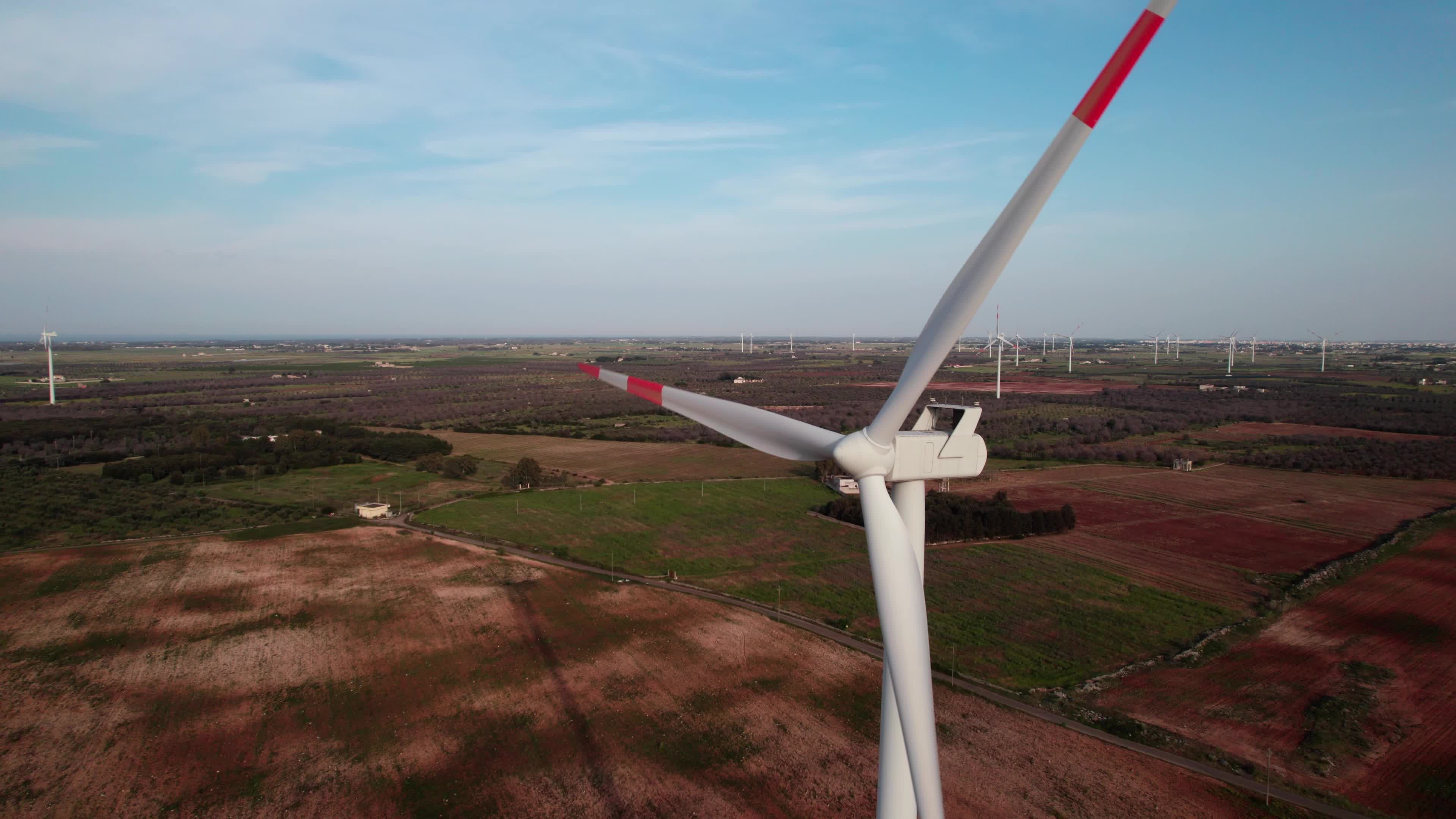 Wind Farm In Italy