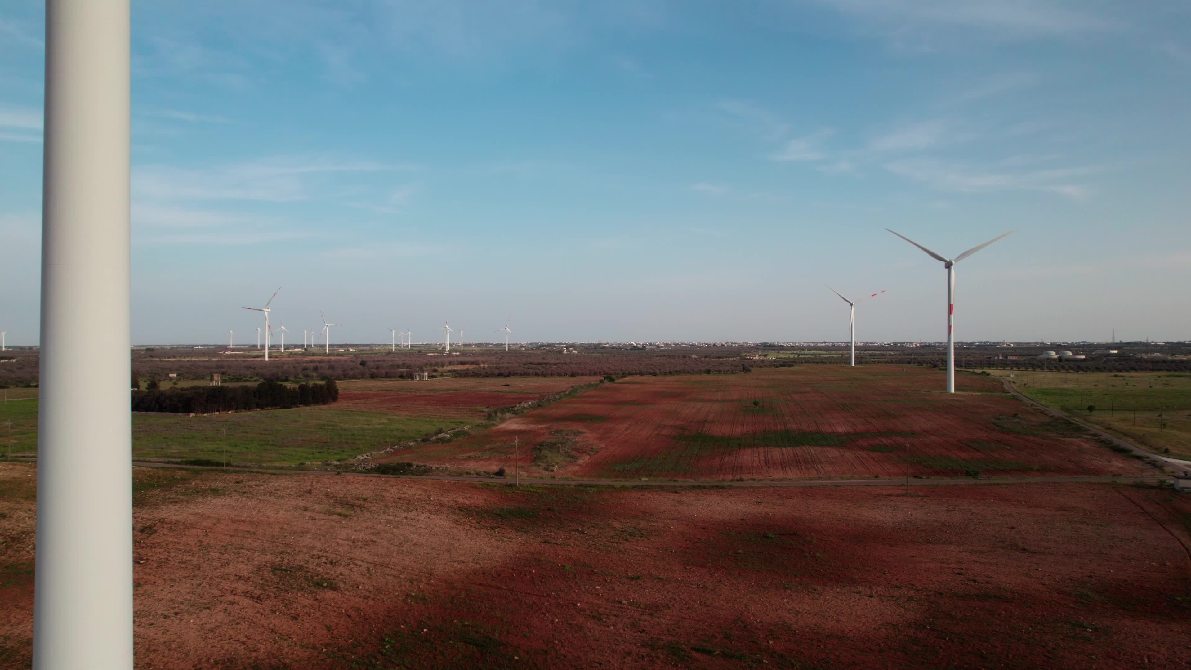 Wind Farm In Italy