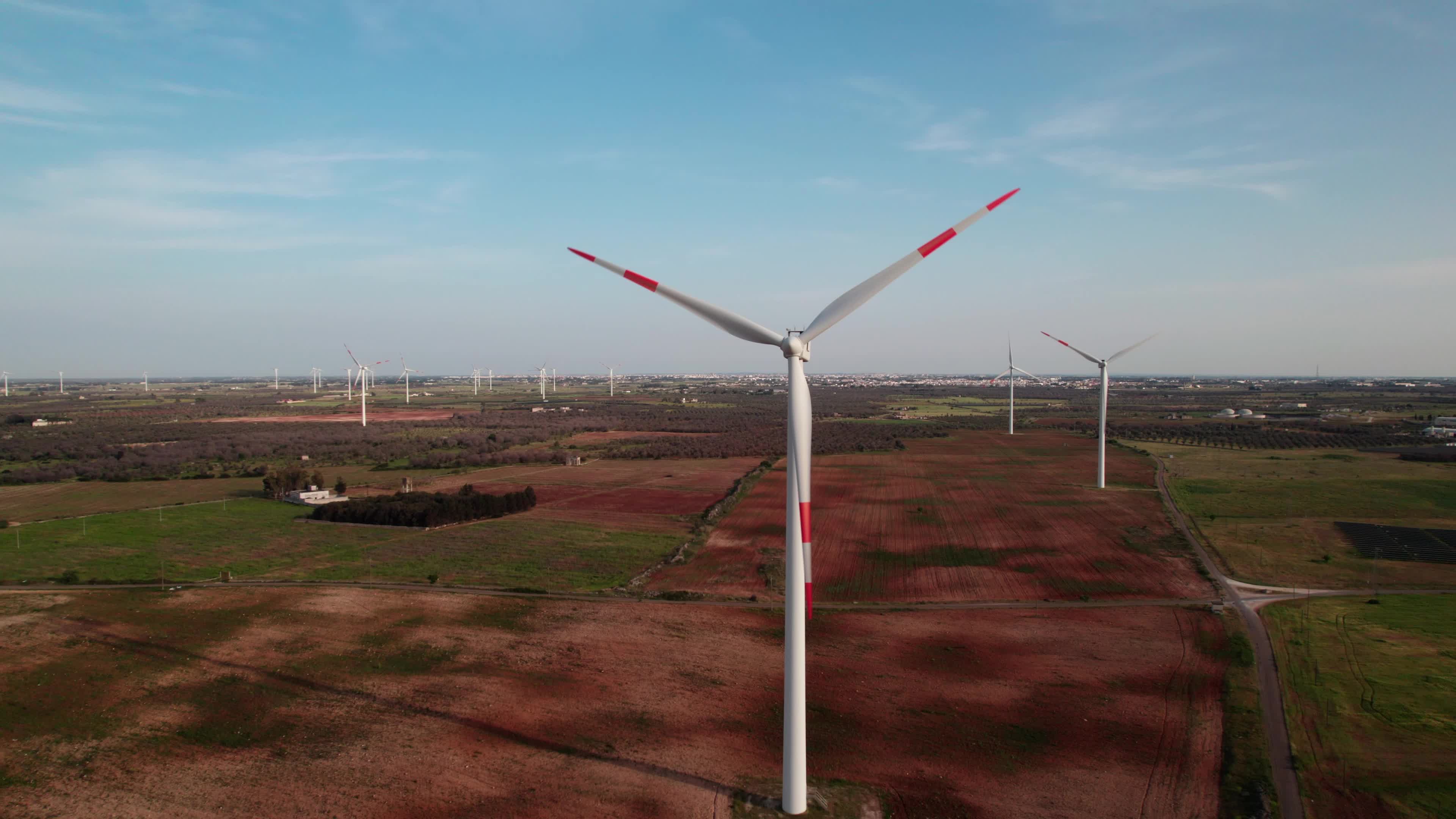 Wind Farm In Italy