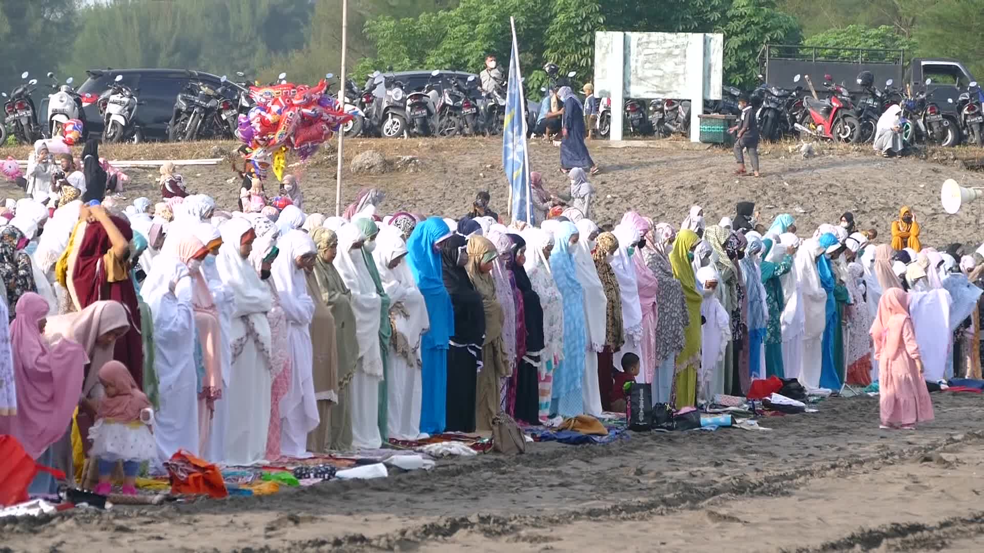 Muslims Celebrate Eid al-Fitr in Yogyakarta, Indonesia