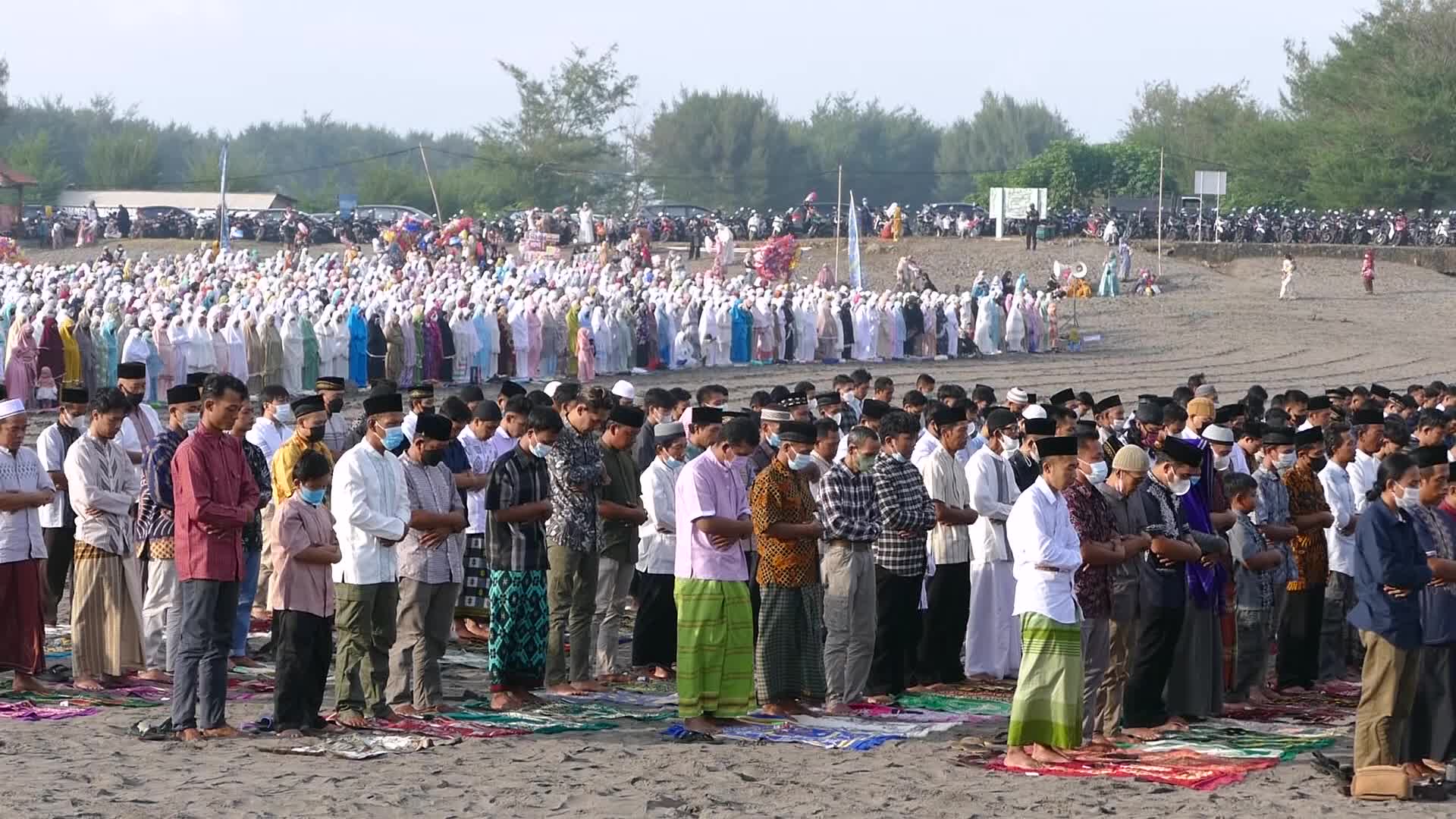 Muslims Celebrate Eid al-Fitr in Yogyakarta, Indonesia