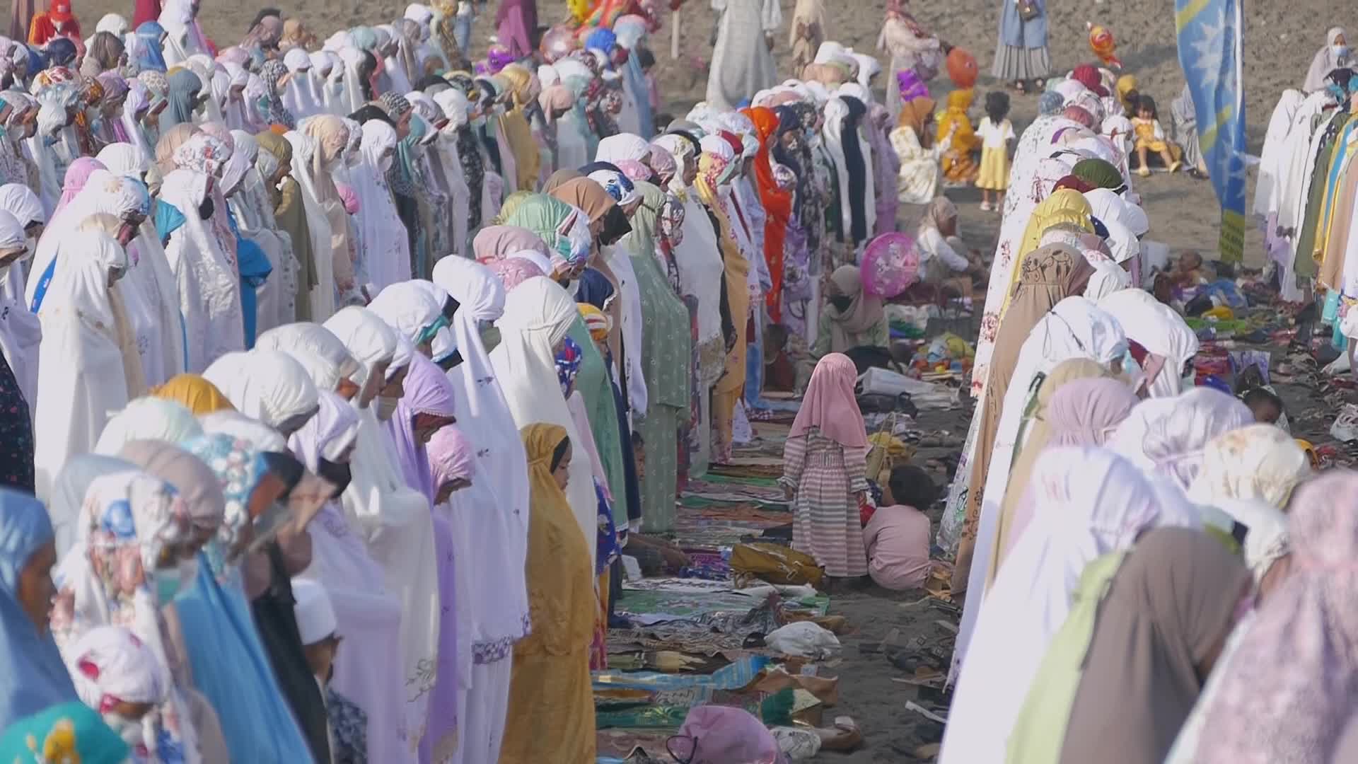 Muslims Celebrate Eid al-Fitr in Yogyakarta, Indonesia