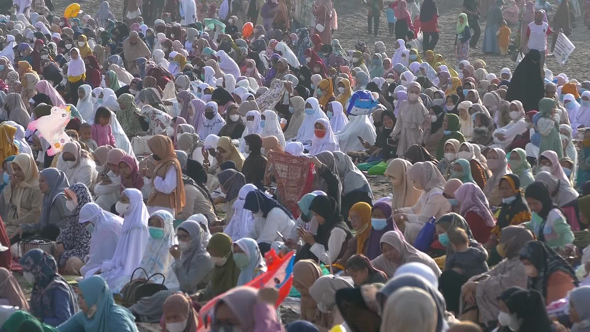 Muslims Celebrate Eid al-Fitr in Yogyakarta, Indonesia