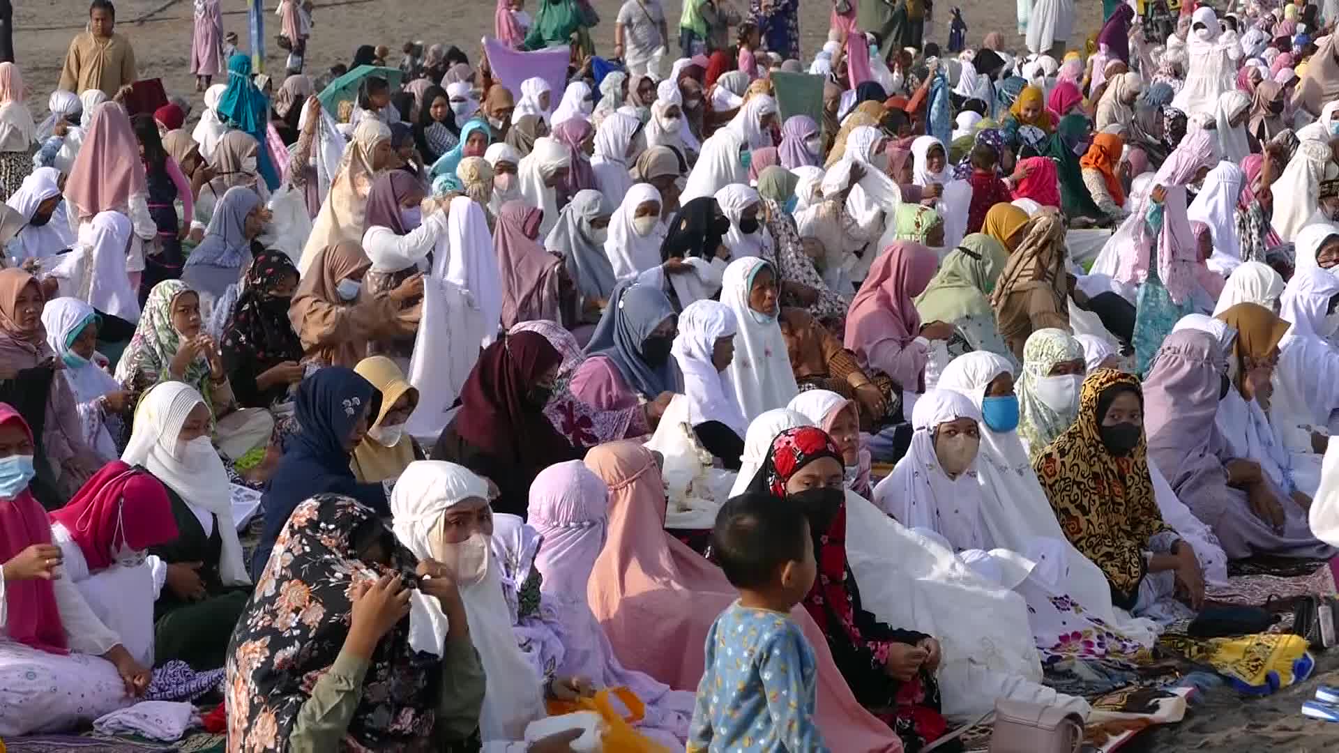 Muslims Celebrate Eid al-Fitr in Yogyakarta, Indonesia