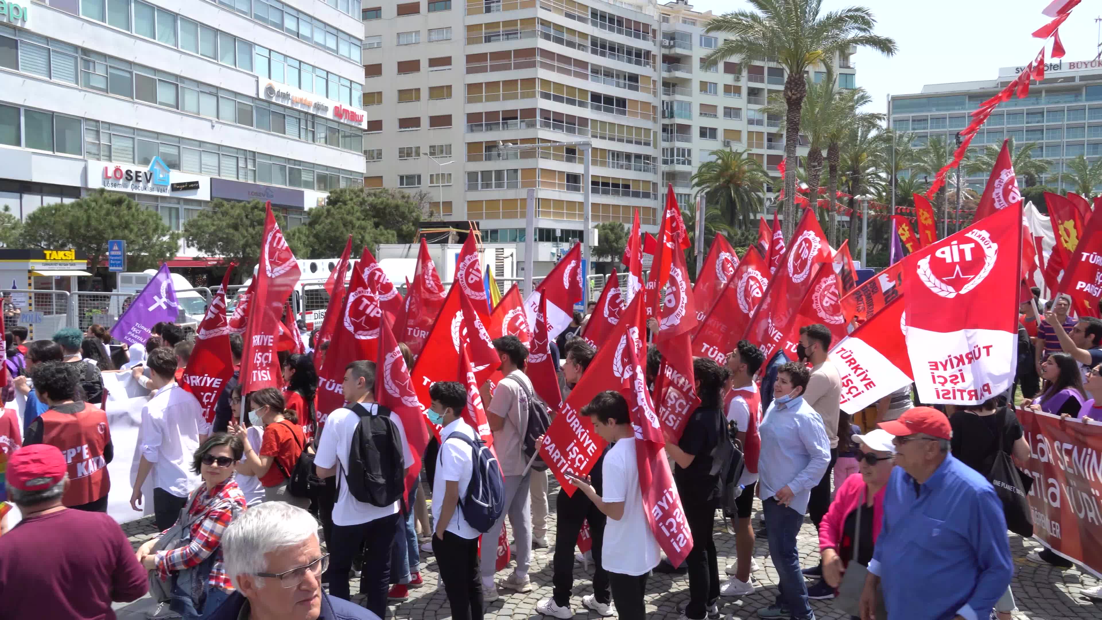 International Labour Day celebration and demonstration, Izmir Turkey
