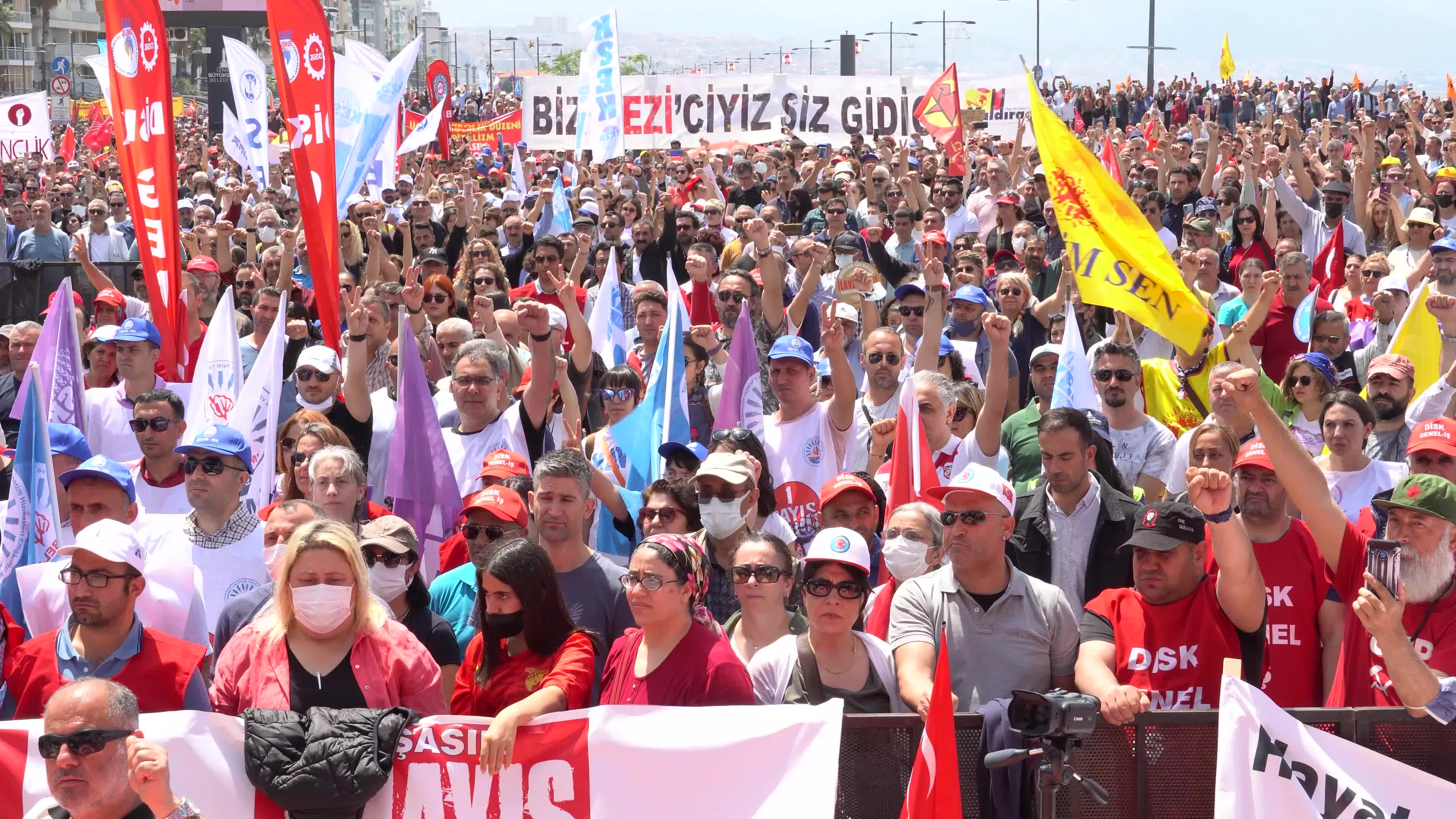 International Labour Day celebration and demonstration, Izmir Turkey