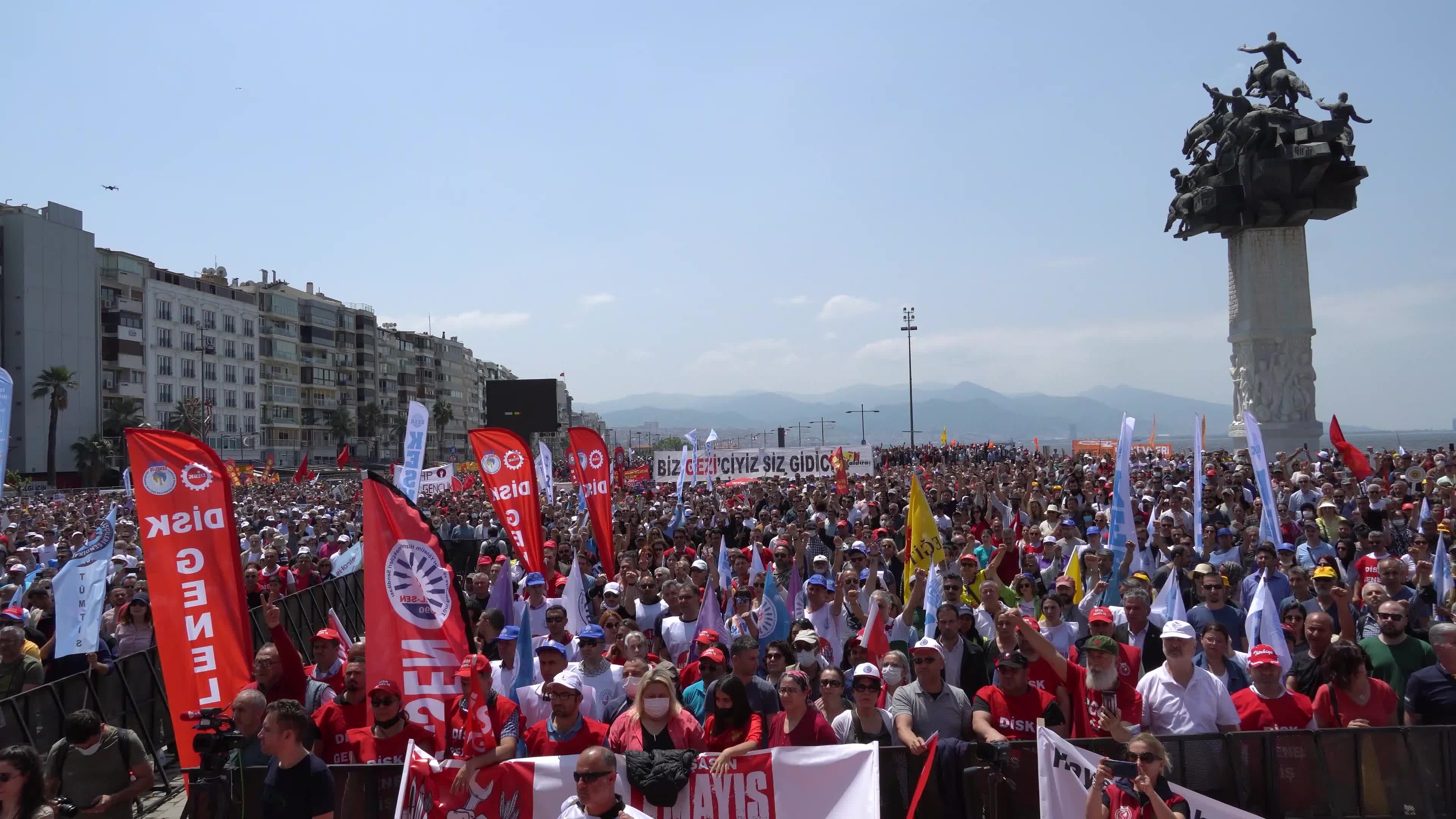 International Labour Day celebration and demonstration, Izmir Turkey