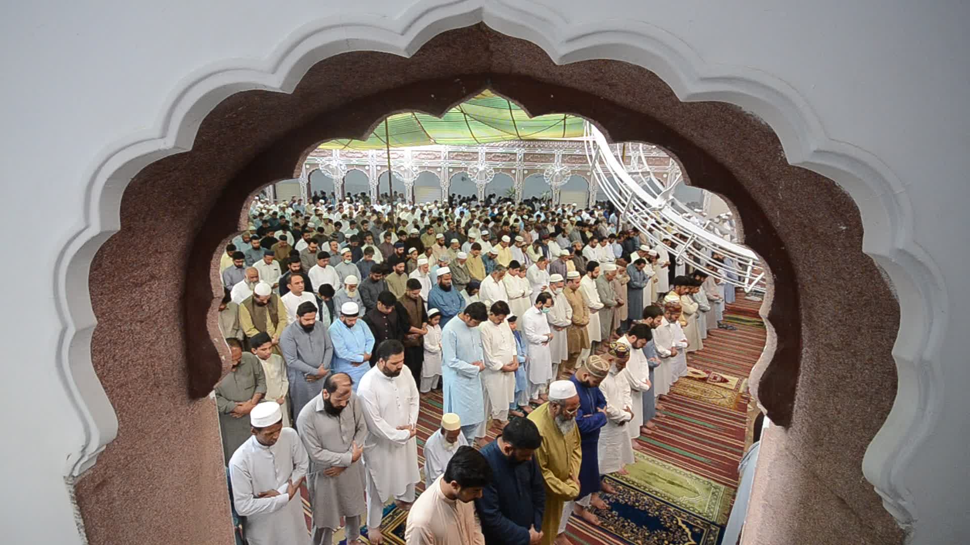 Eid al-Fitr prayers in Peshawar, Pakistan