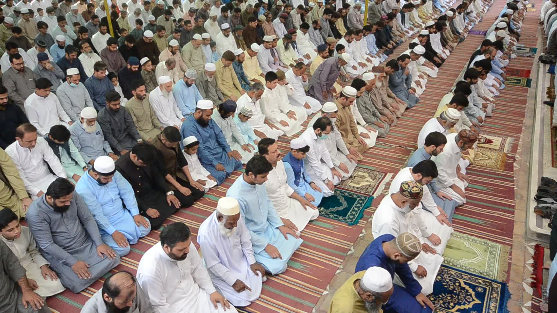 Eid al-Fitr prayers in Peshawar, Pakistan