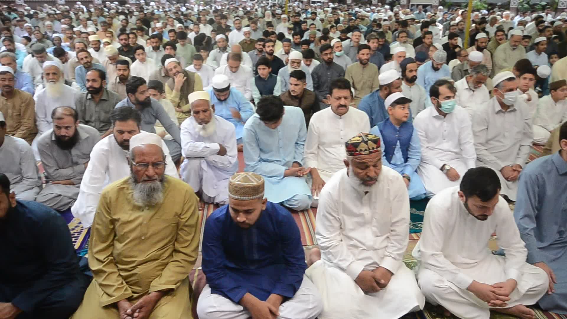 Eid al-Fitr prayers in Peshawar, Pakistan