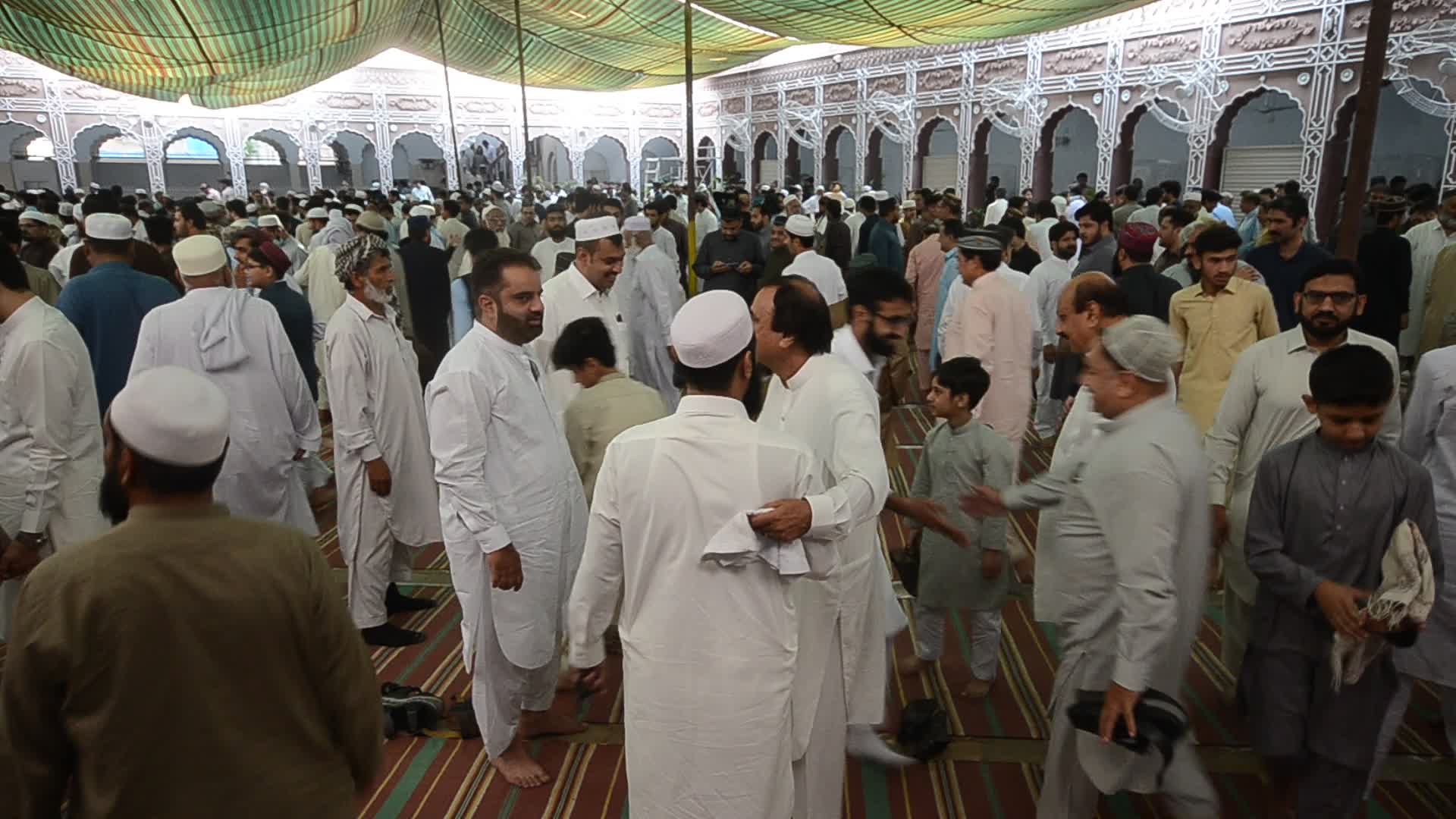 Eid al-Fitr prayers in Peshawar, Pakistan