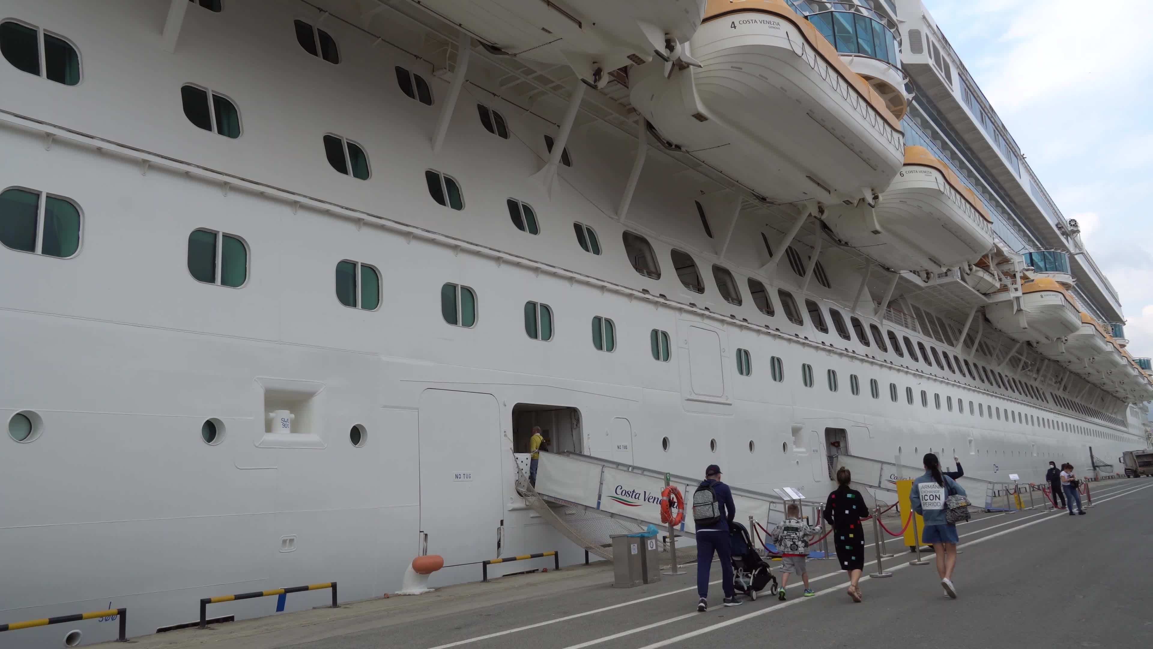 Luxury cruiser Costa Venezia docked at Izmir Port, Turkey