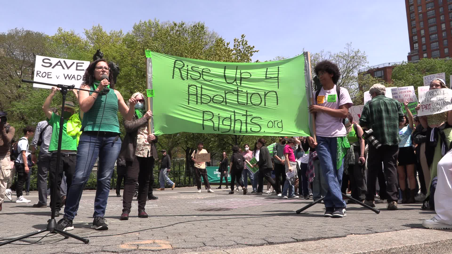 Abortion Rights Protest In New York