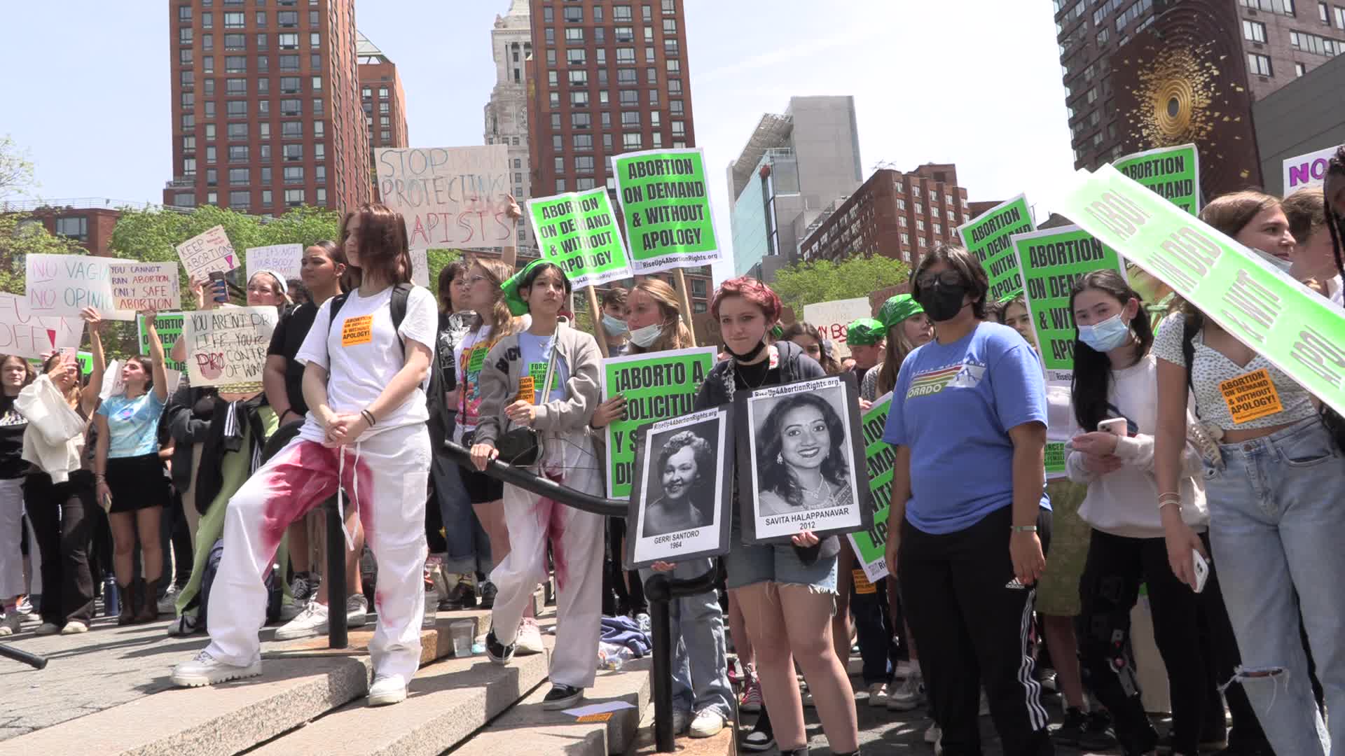Abortion Rights Protest In New York