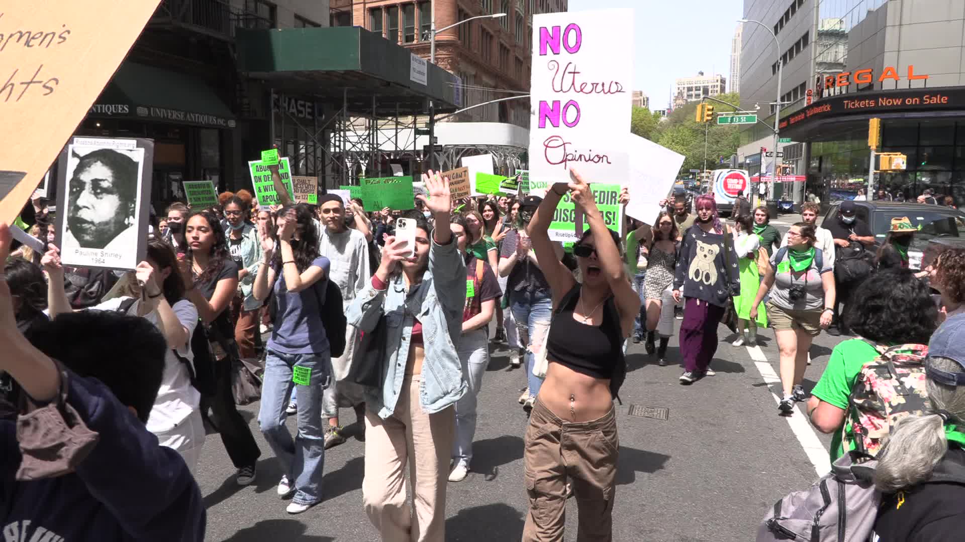 Abortion Rights Protest In New York