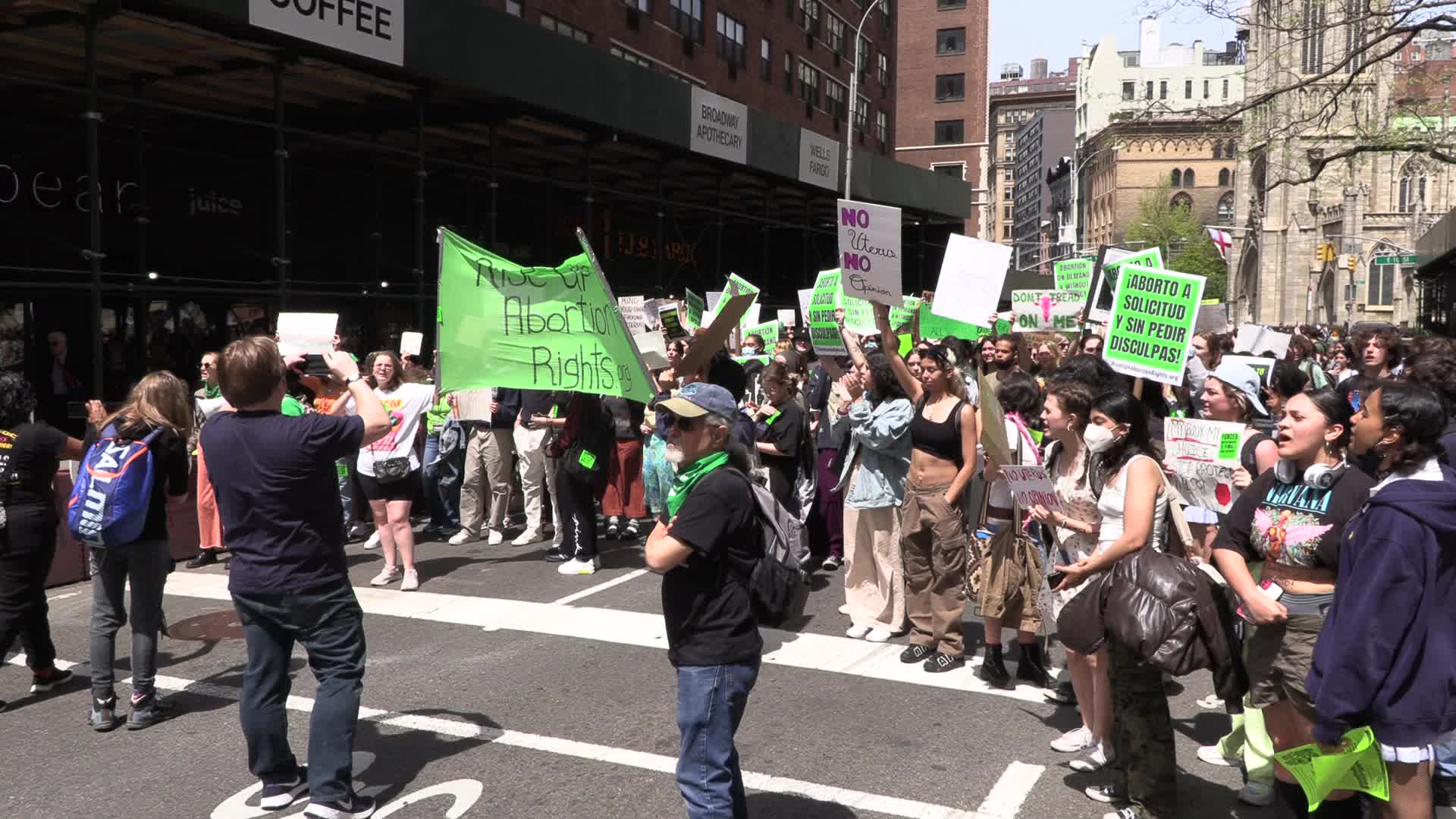 Abortion Rights Protest In New York