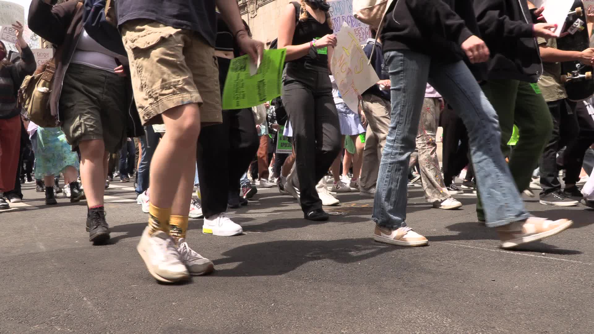 Abortion Rights Protest In New York