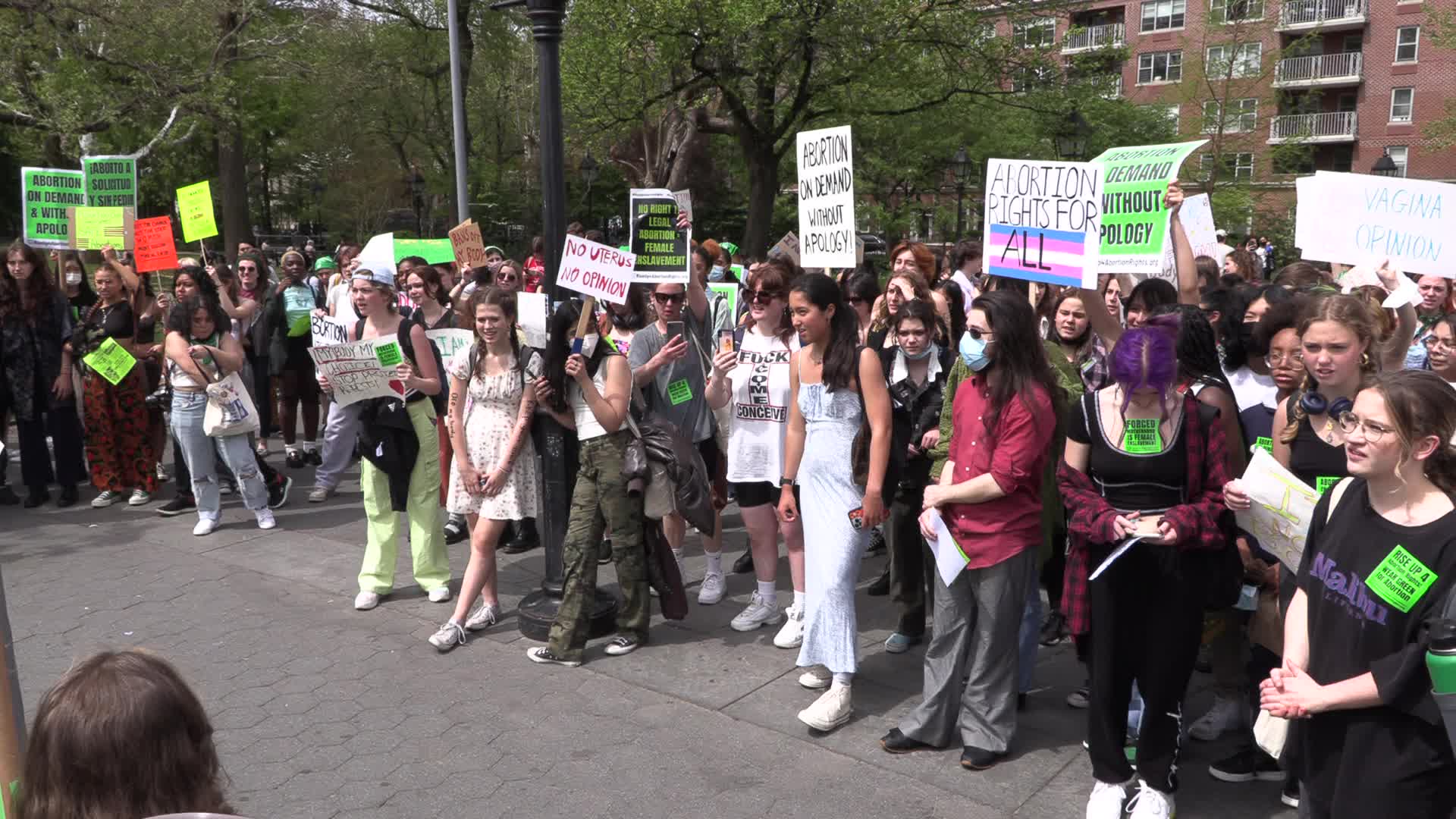 Abortion Rights Protest In New York