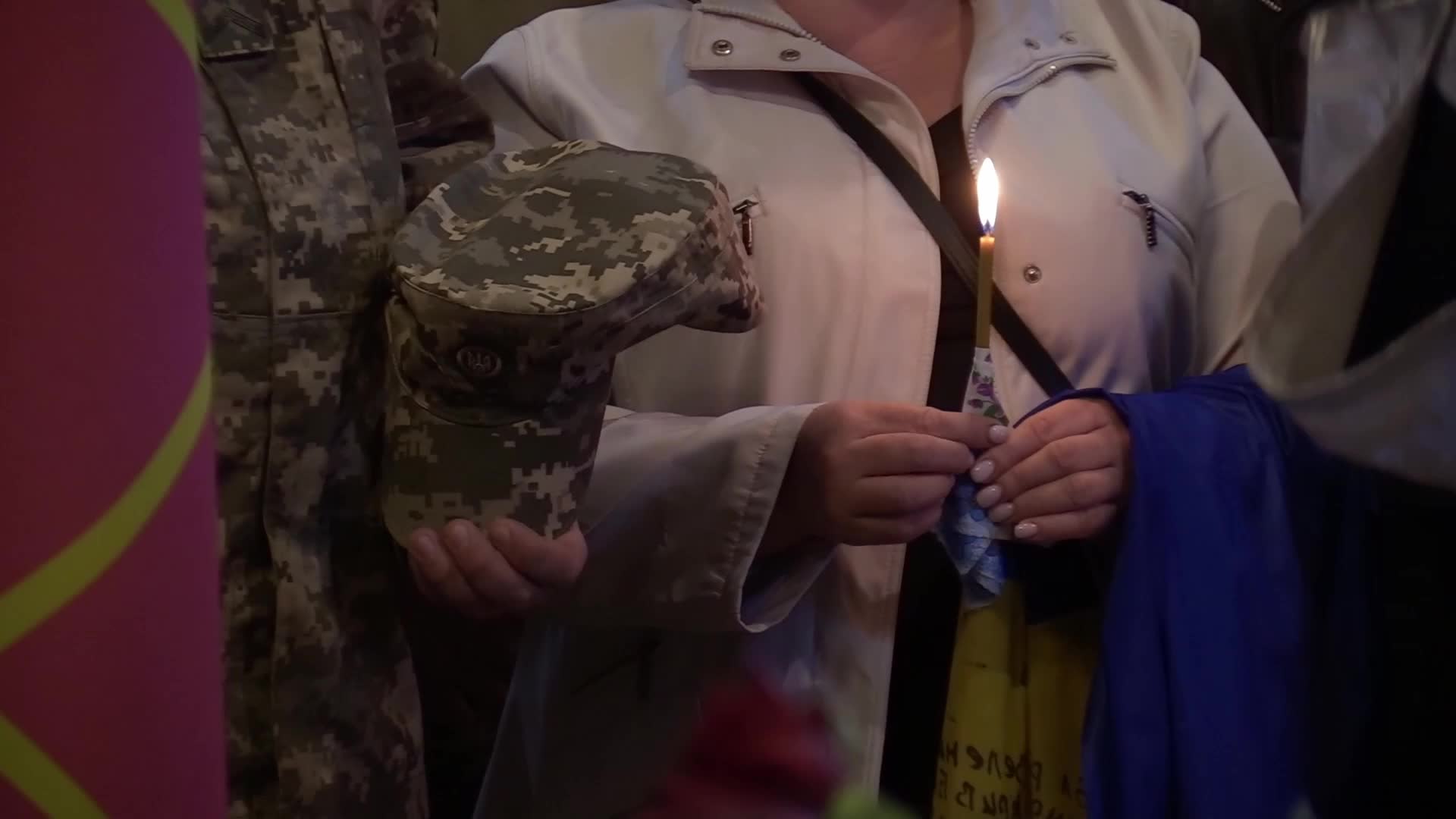 Funeral service for Ukrainian soldier Ruslan Borovyk in Kyiv, amid Russian invasion in Ukraine.