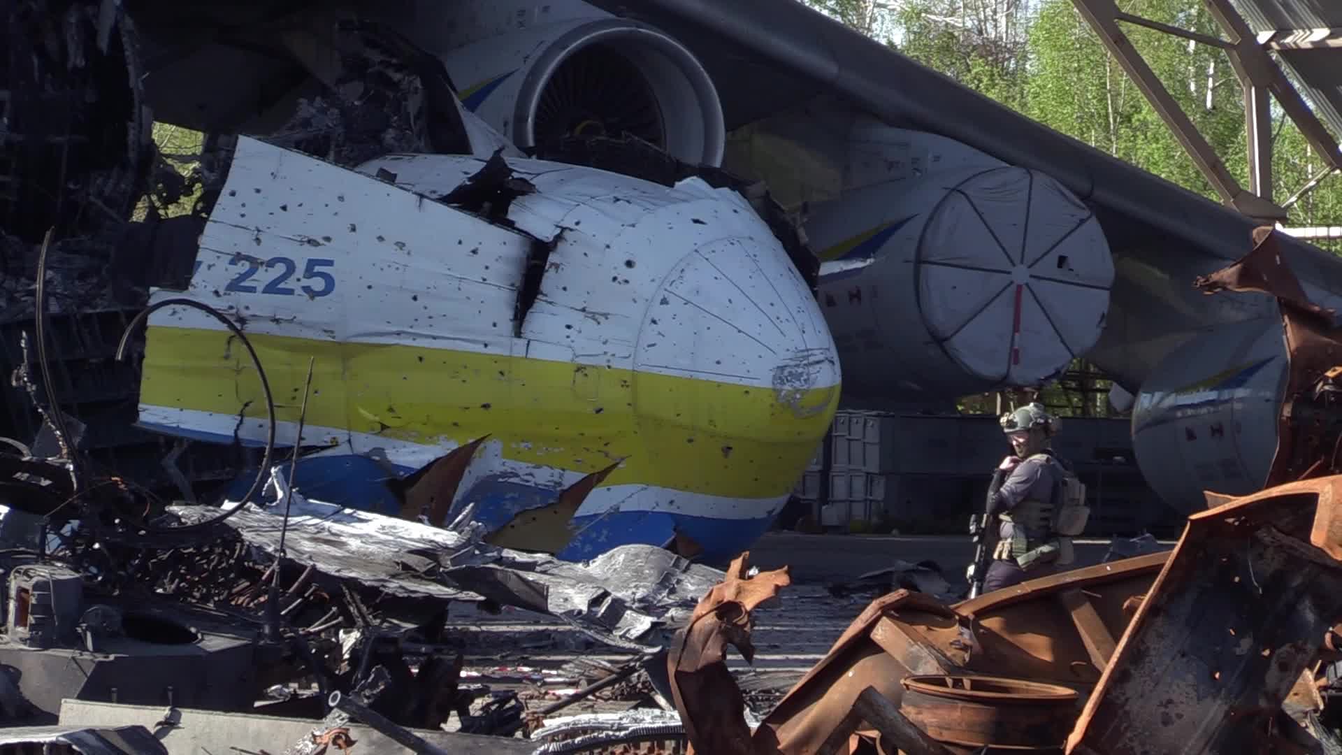 The world's biggest cargo plane Antonov An-225 Mriya destroyed in Hostomel, amid Russian invasion in Ukraine