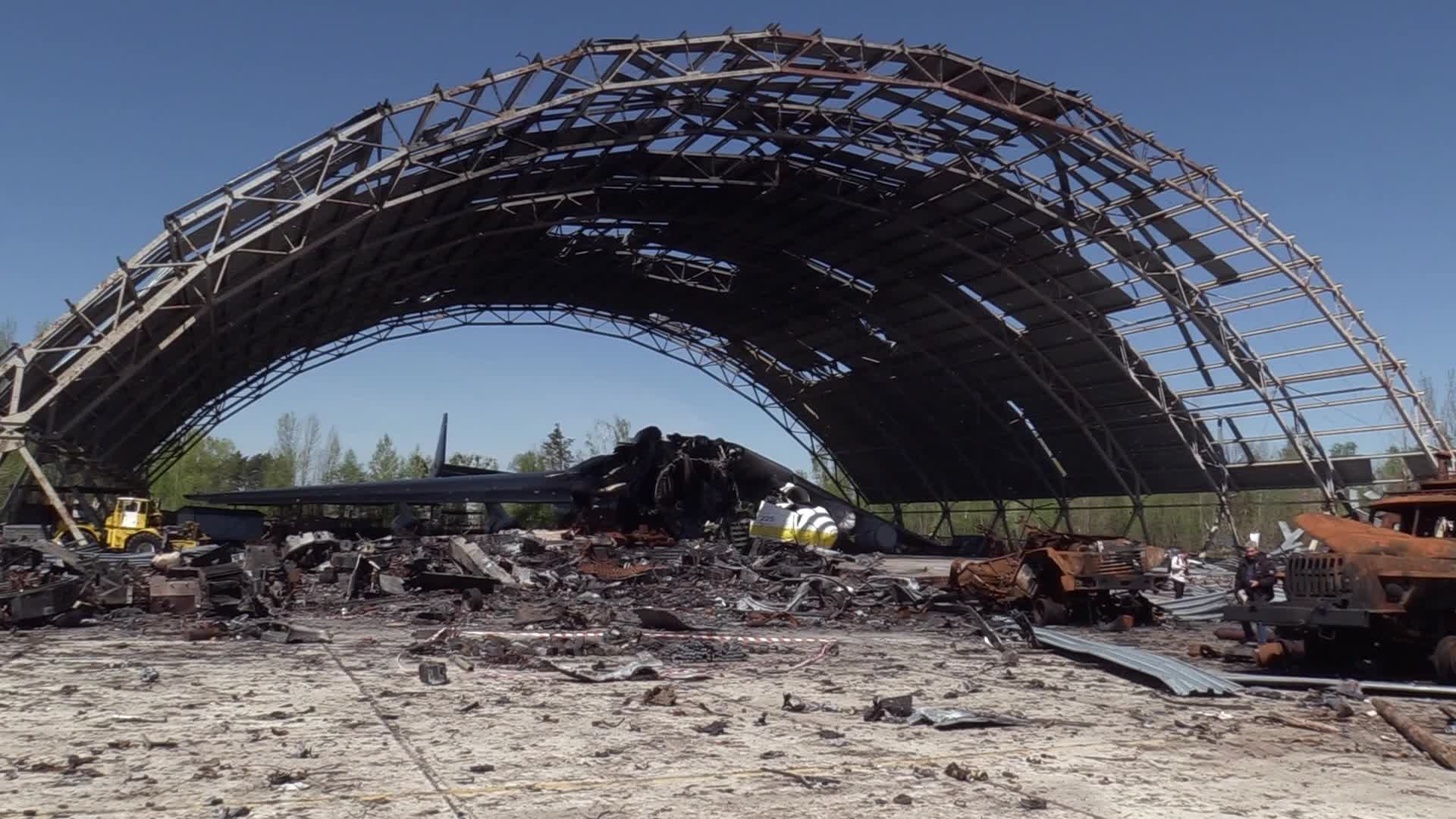 The world's biggest cargo plane Antonov An-225 Mriya destroyed in Hostomel, amid Russian invasion in Ukraine