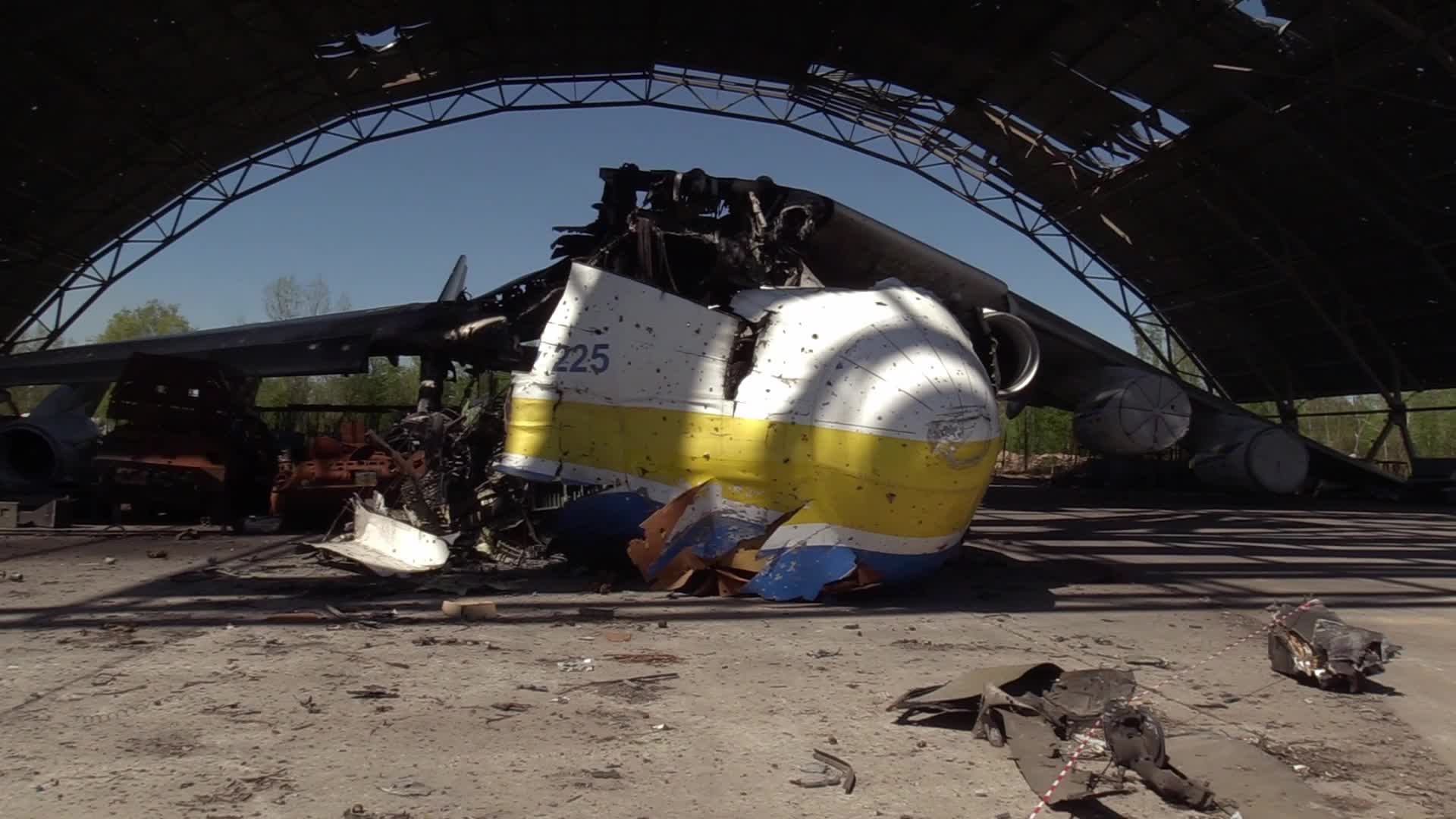 The world's biggest cargo plane Antonov An-225 Mriya destroyed in Hostomel, amid Russian invasion in Ukraine