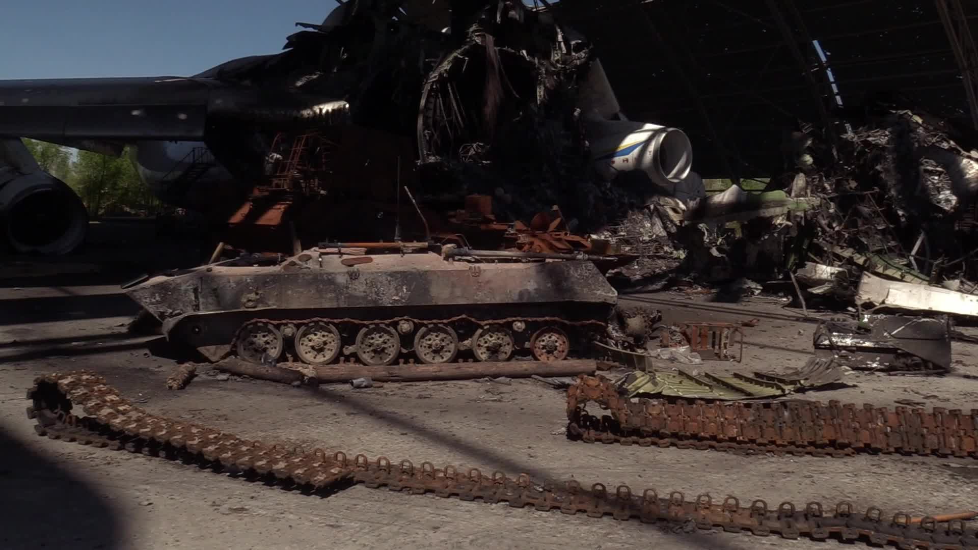 The world's biggest cargo plane Antonov An-225 Mriya destroyed in Hostomel, amid Russian invasion in Ukraine