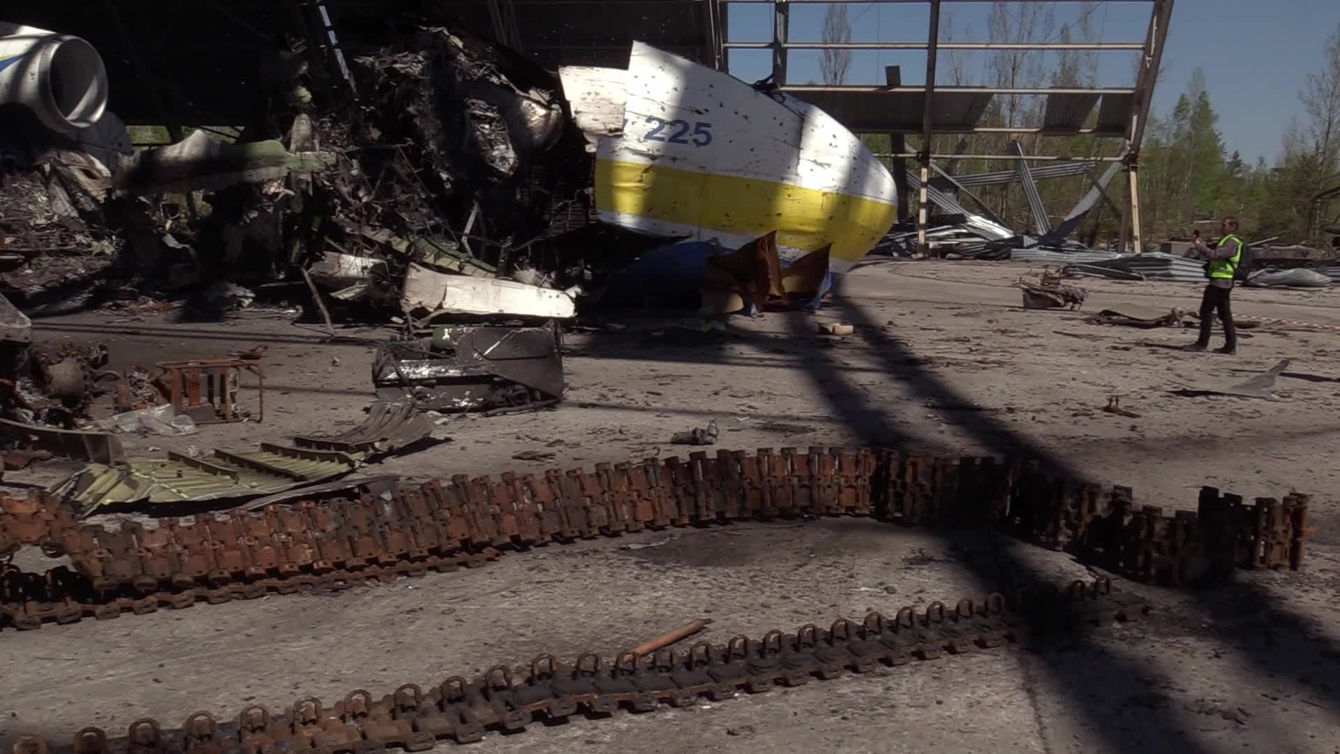 The world's biggest cargo plane Antonov An-225 Mriya destroyed in Hostomel, amid Russian invasion in Ukraine