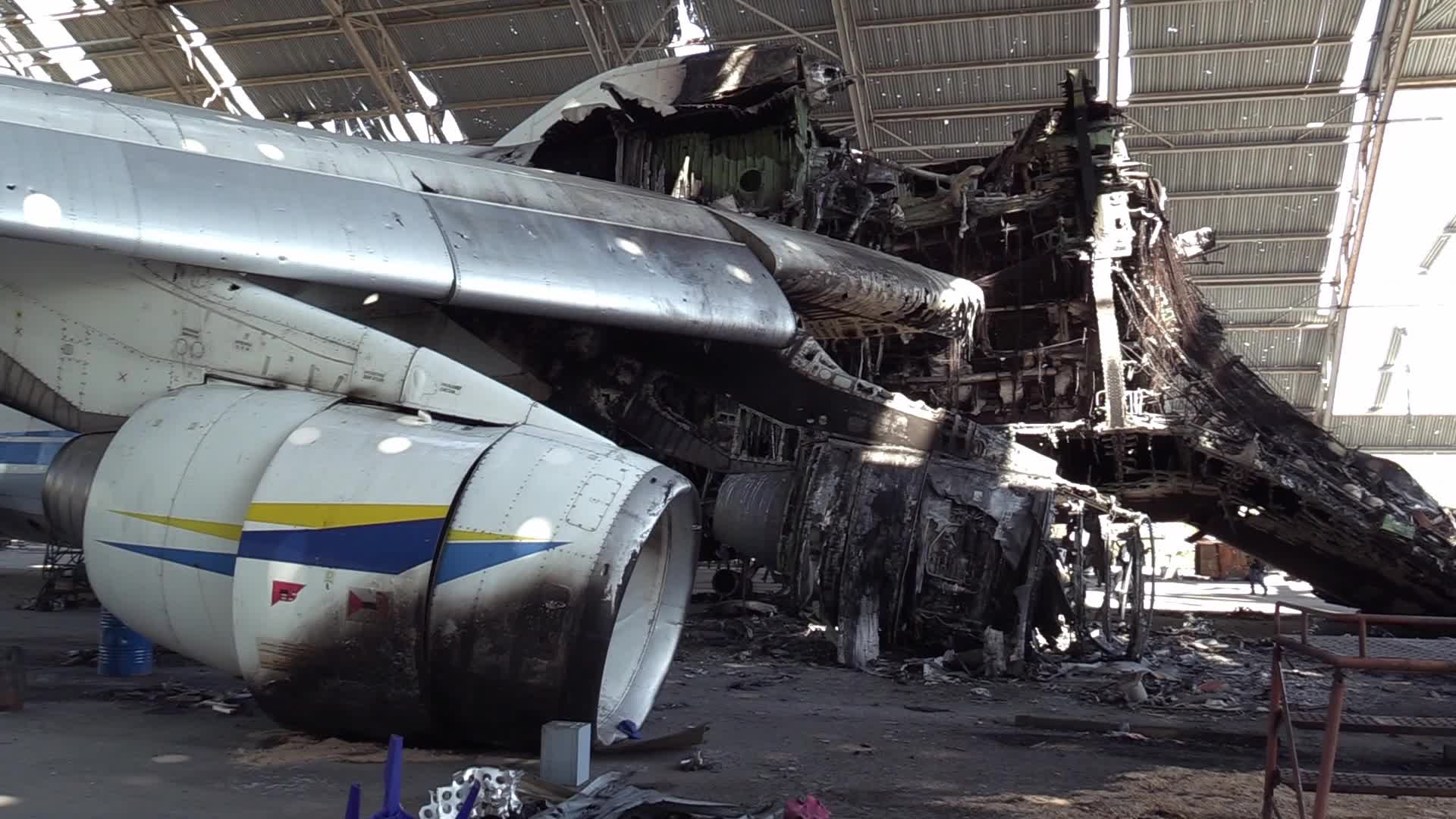 The world's biggest cargo plane Antonov An-225 Mriya destroyed in Hostomel, amid Russian invasion in Ukraine