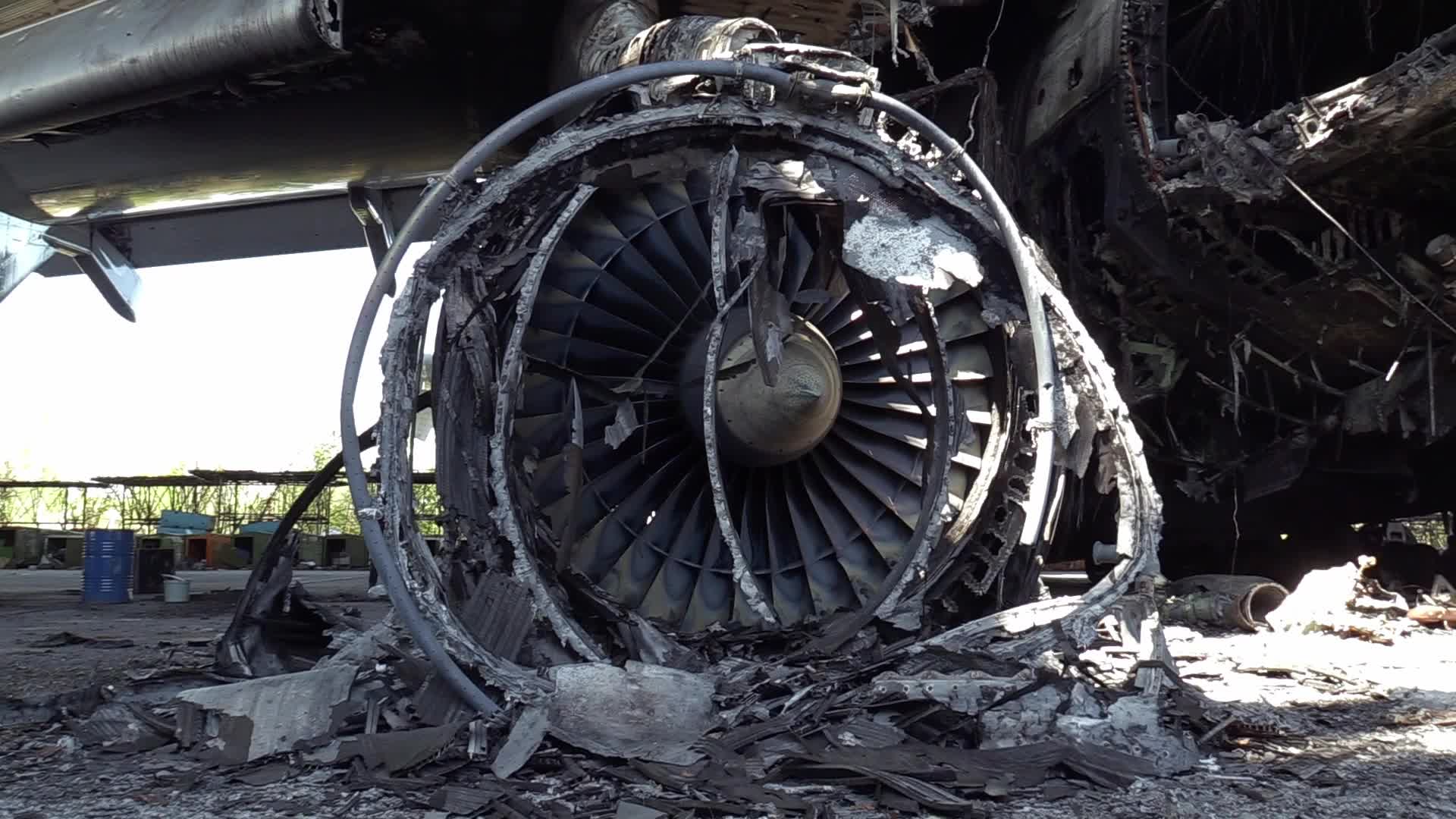 The world's biggest cargo plane Antonov An-225 Mriya destroyed in Hostomel, amid Russian invasion in Ukraine