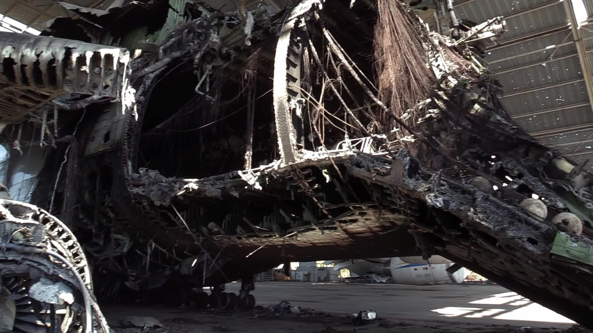 The world's biggest cargo plane Antonov An-225 Mriya destroyed in Hostomel, amid Russian invasion in Ukraine