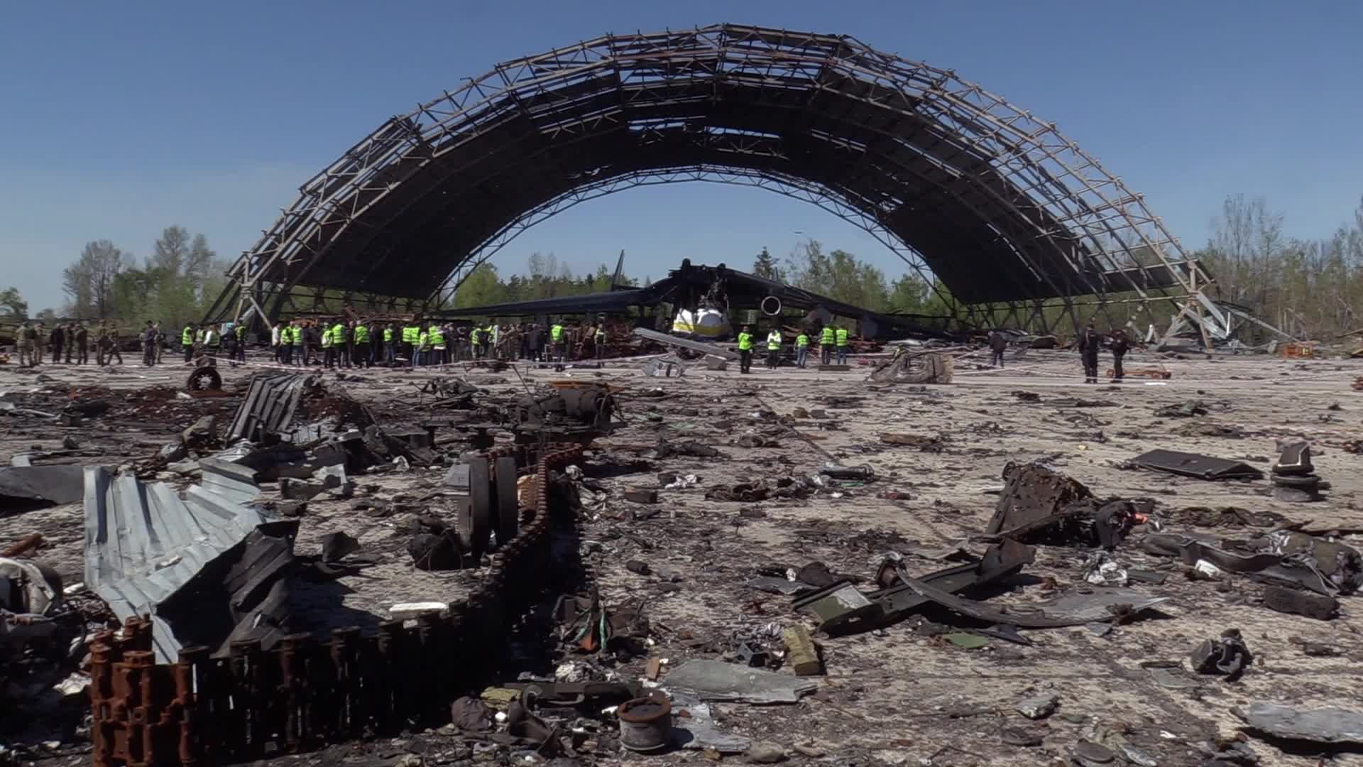 The world's biggest cargo plane Antonov An-225 Mriya destroyed in Hostomel, amid Russian invasion in Ukraine