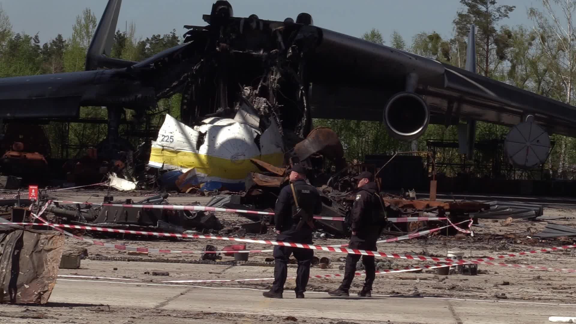The world's biggest cargo plane Antonov An-225 Mriya destroyed in Hostomel, amid Russian invasion in Ukraine