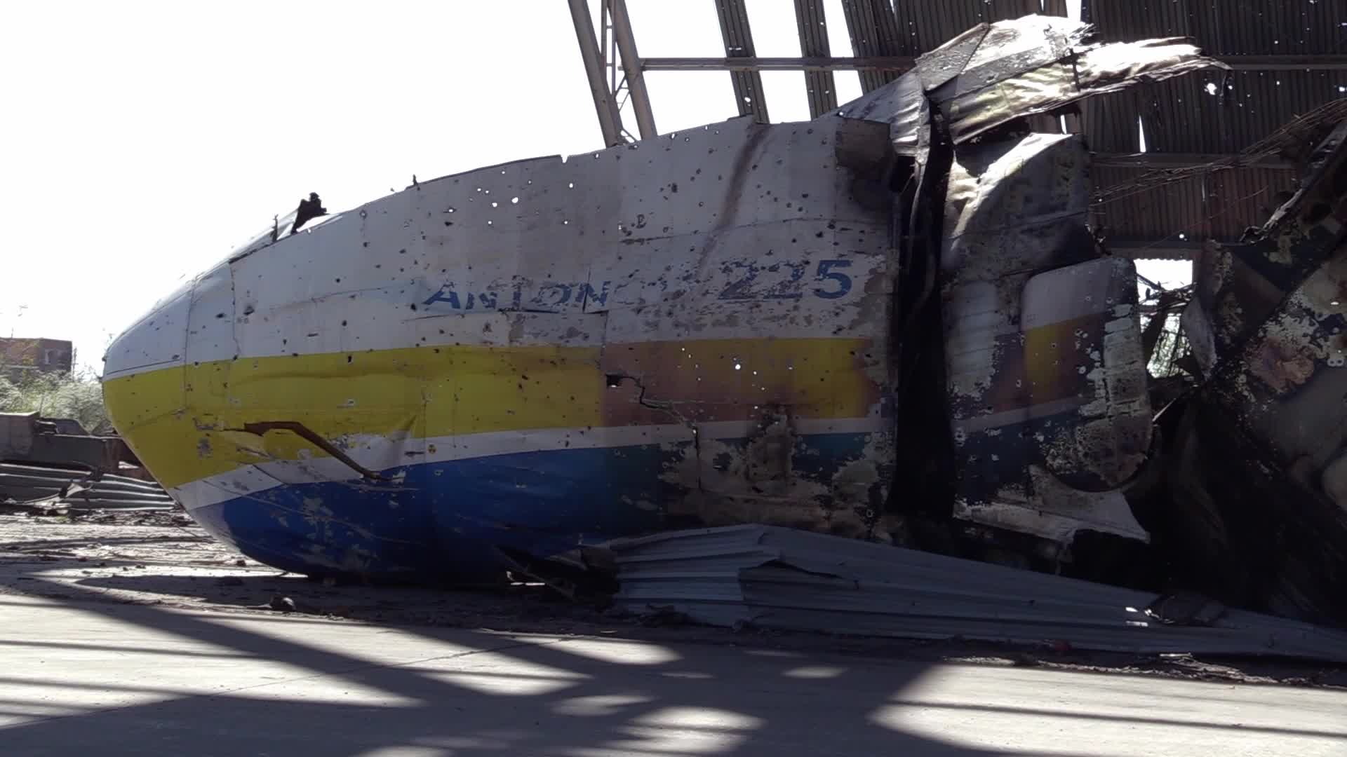 The world's biggest cargo plane Antonov An-225 Mriya destroyed in Hostomel, amid Russian invasion in Ukraine
