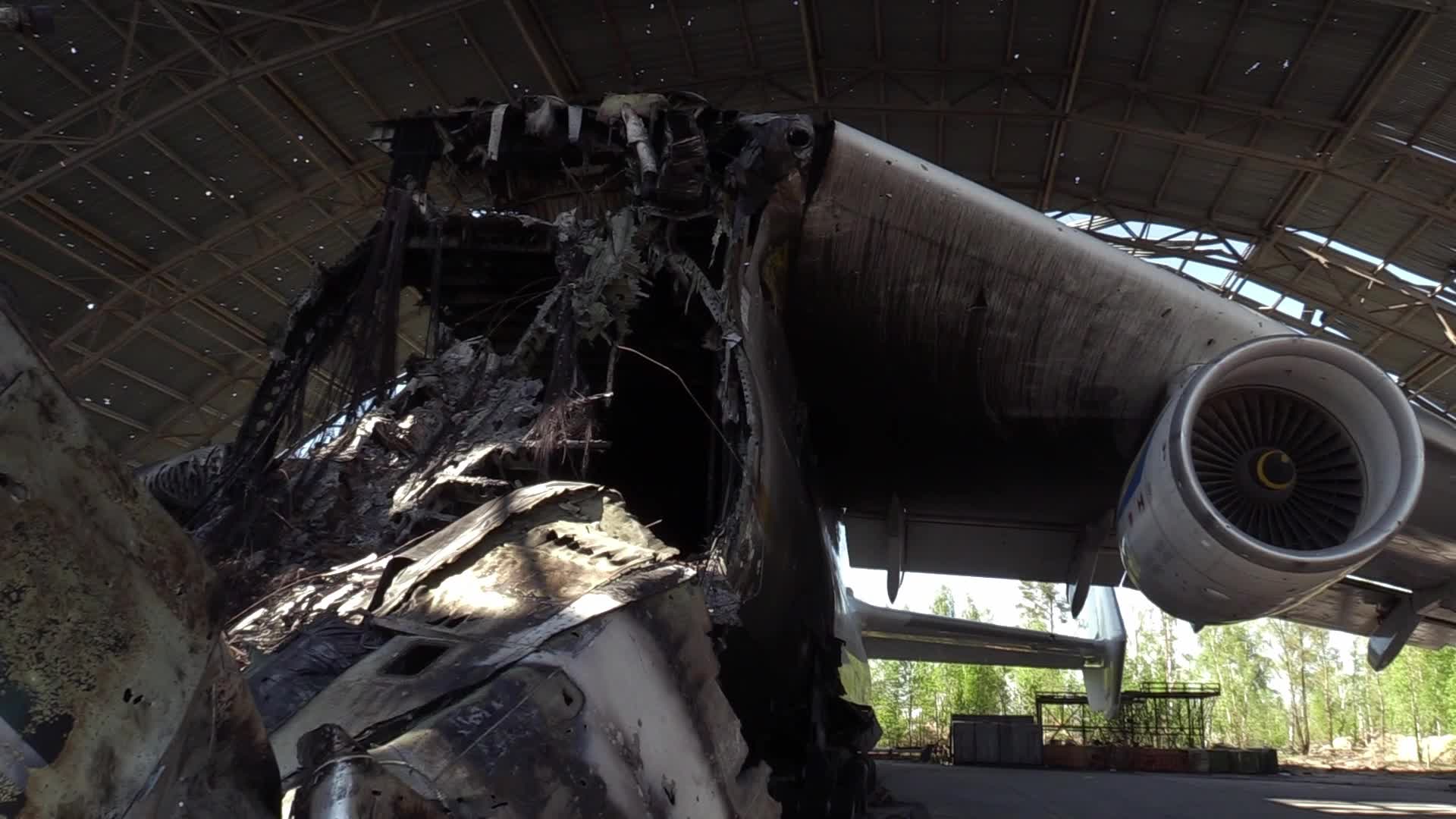 The world's biggest cargo plane Antonov An-225 Mriya destroyed in Hostomel, amid Russian invasion in Ukraine