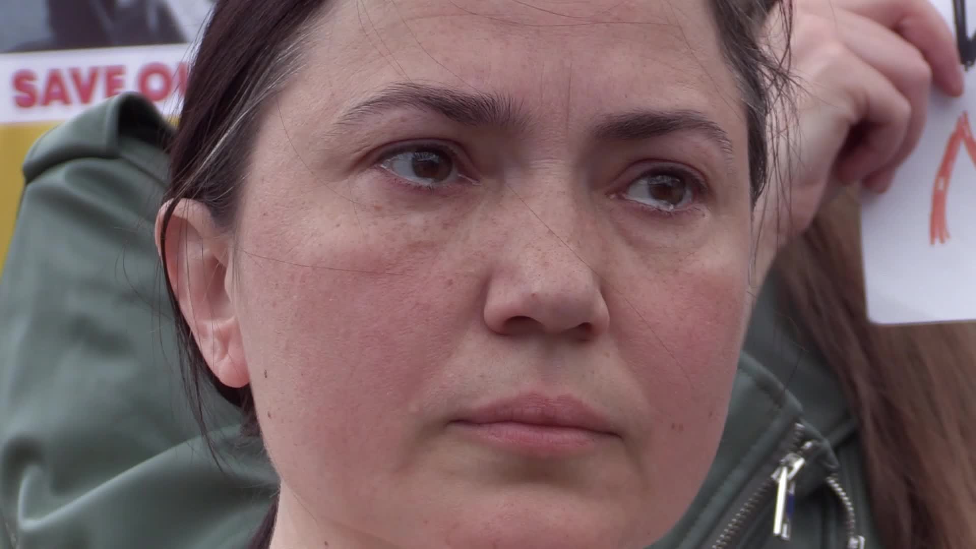 Wives of servicemen of Azov Battalion rally in Kyiv, amid Russian invasion in Ukraine