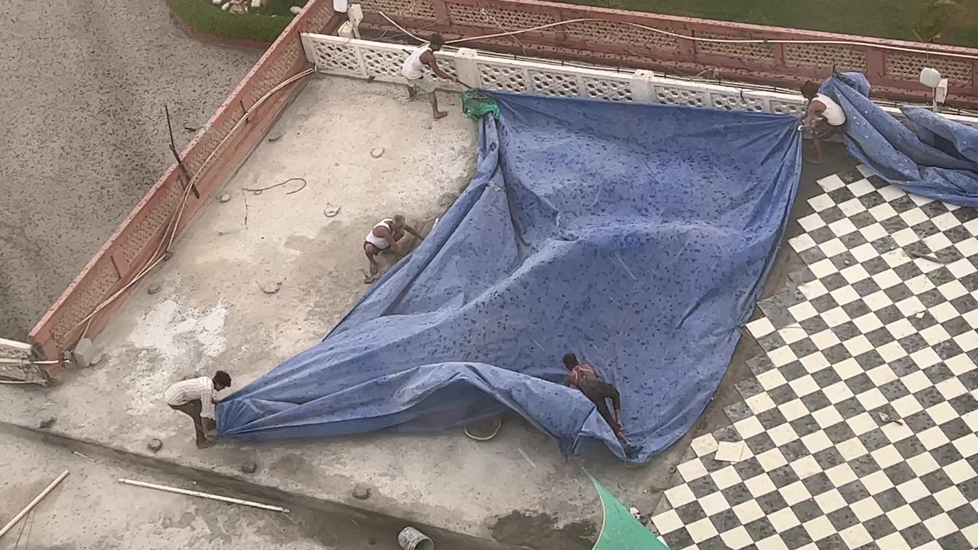 Thunder storm approaches the city of Agra 