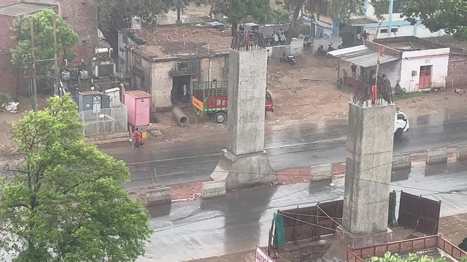 Thunder storm in the city of Agra