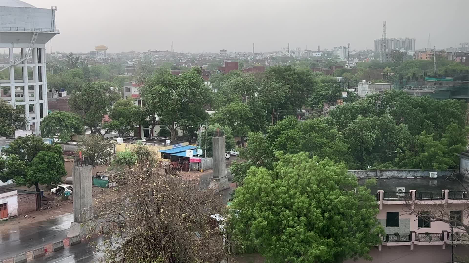 Thunder storm in the city of Agra