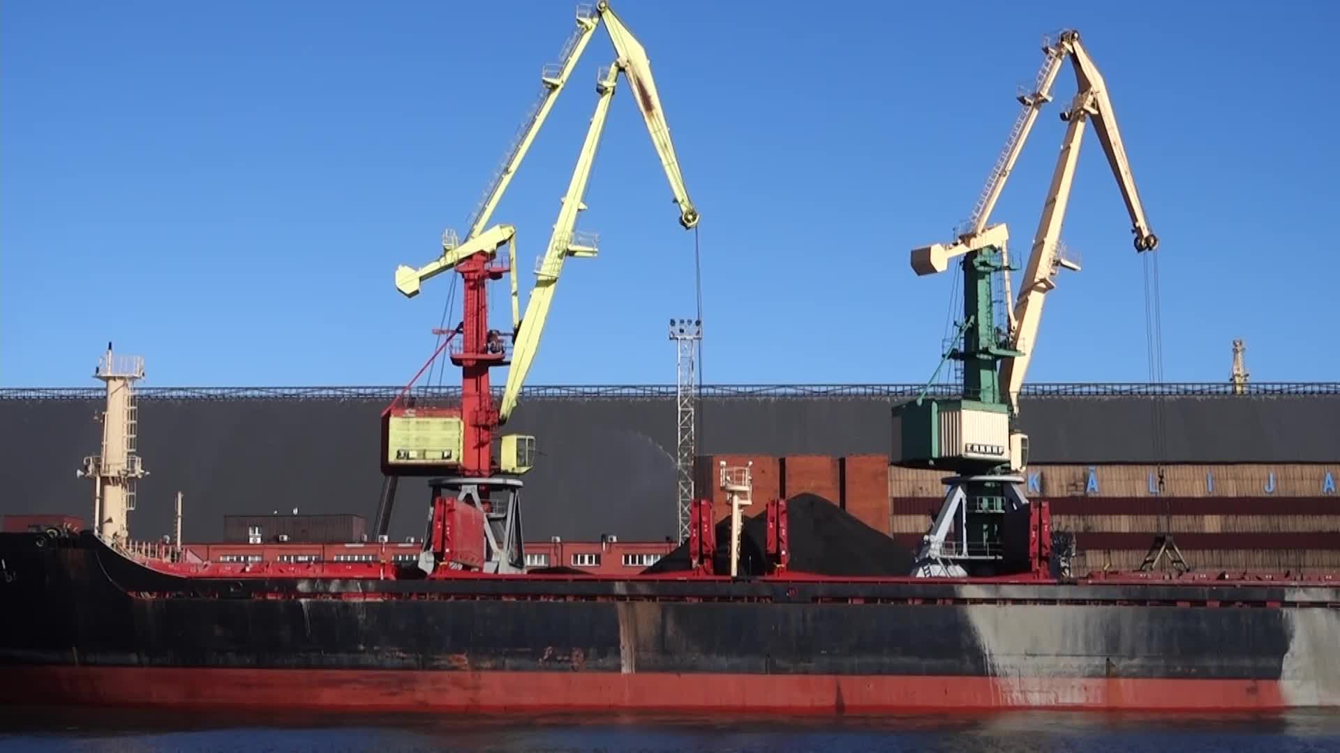 Russian Coal Transshipment In Ventspils, Latvia