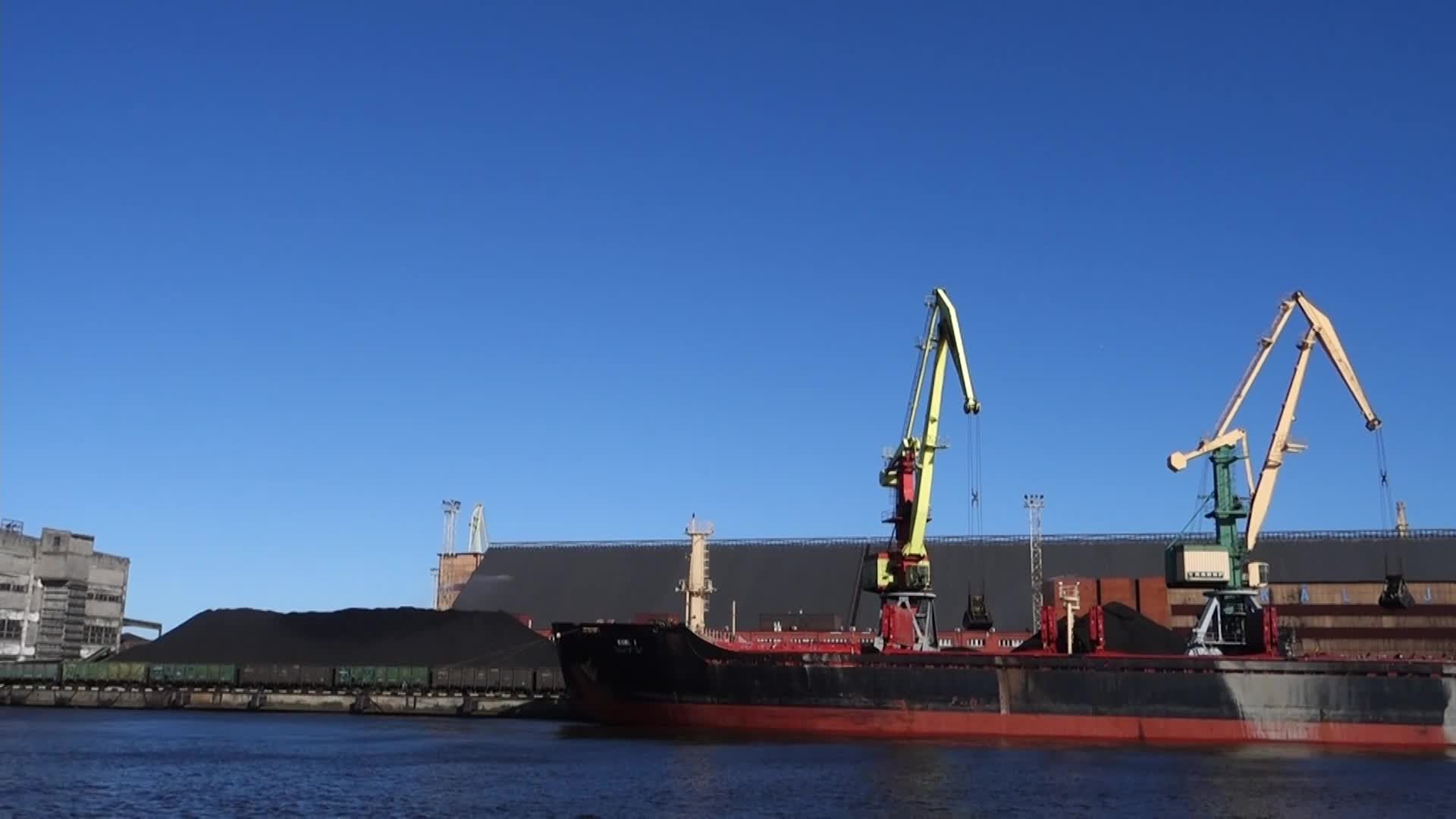 Russian Coal Transshipment In Ventspils, Latvia